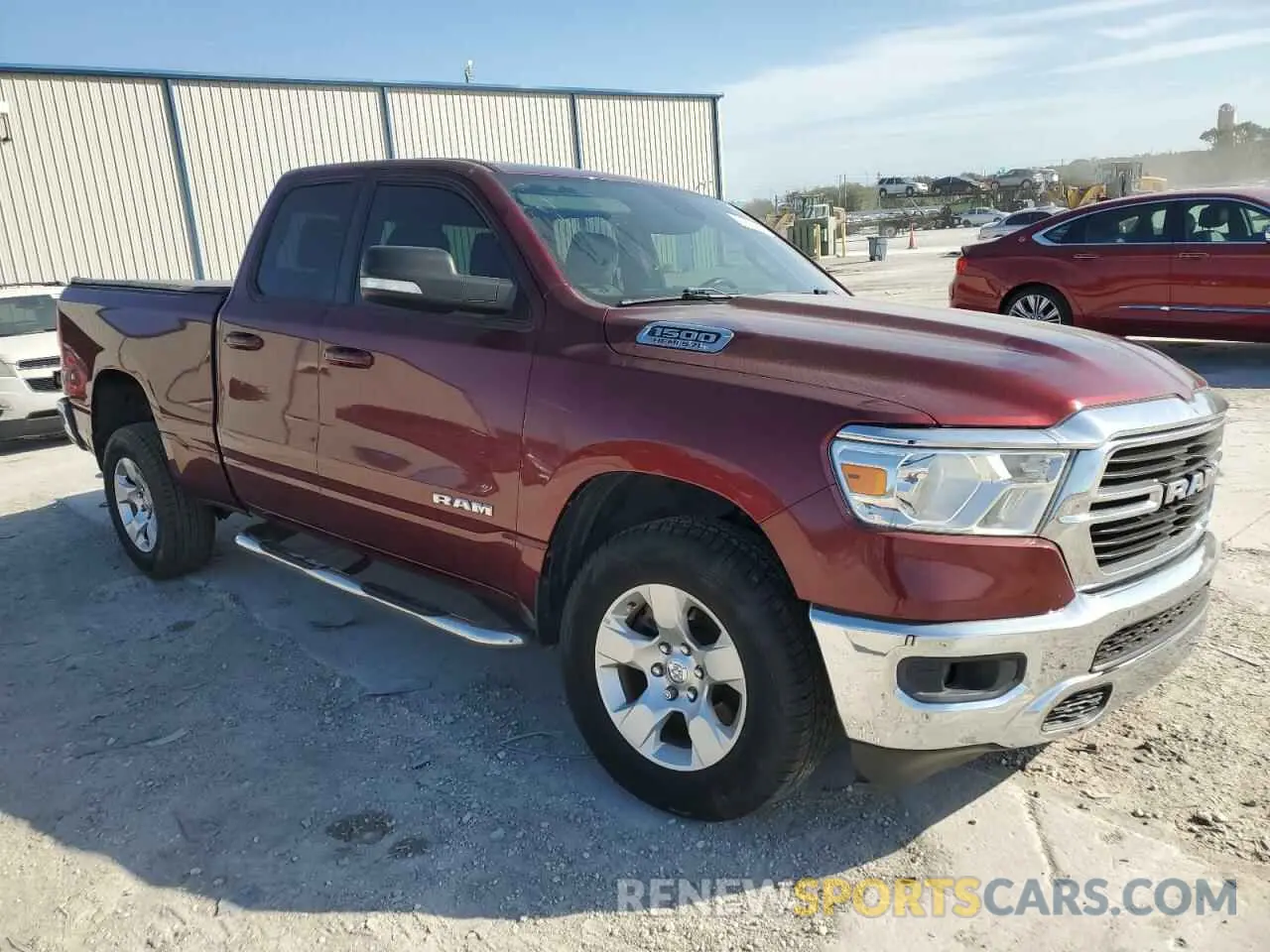 4 Photograph of a damaged car 1C6RREBT3MN565764 RAM 1500 2021
