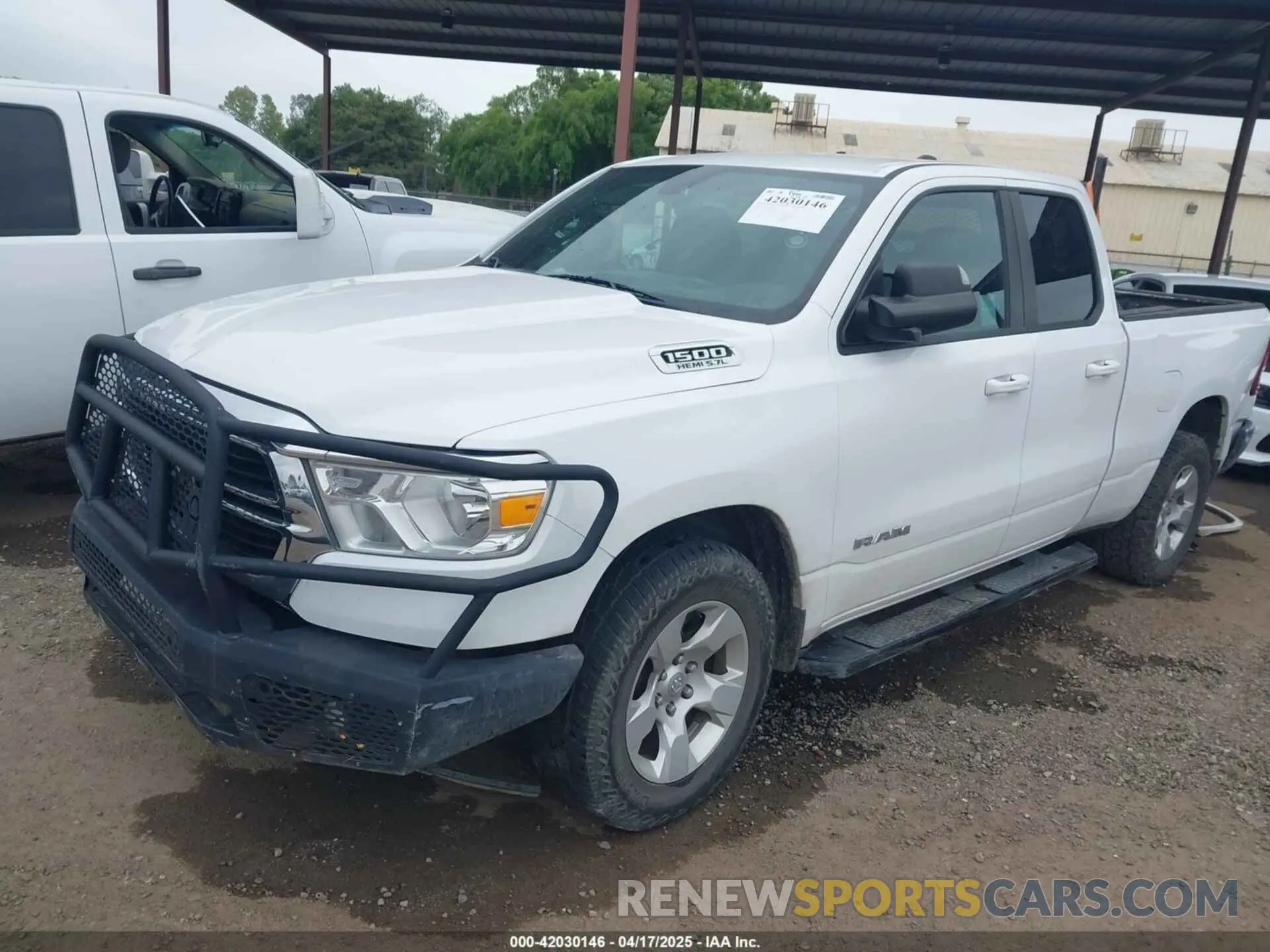2 Photograph of a damaged car 1C6RREBT5MN609716 RAM 1500 2021