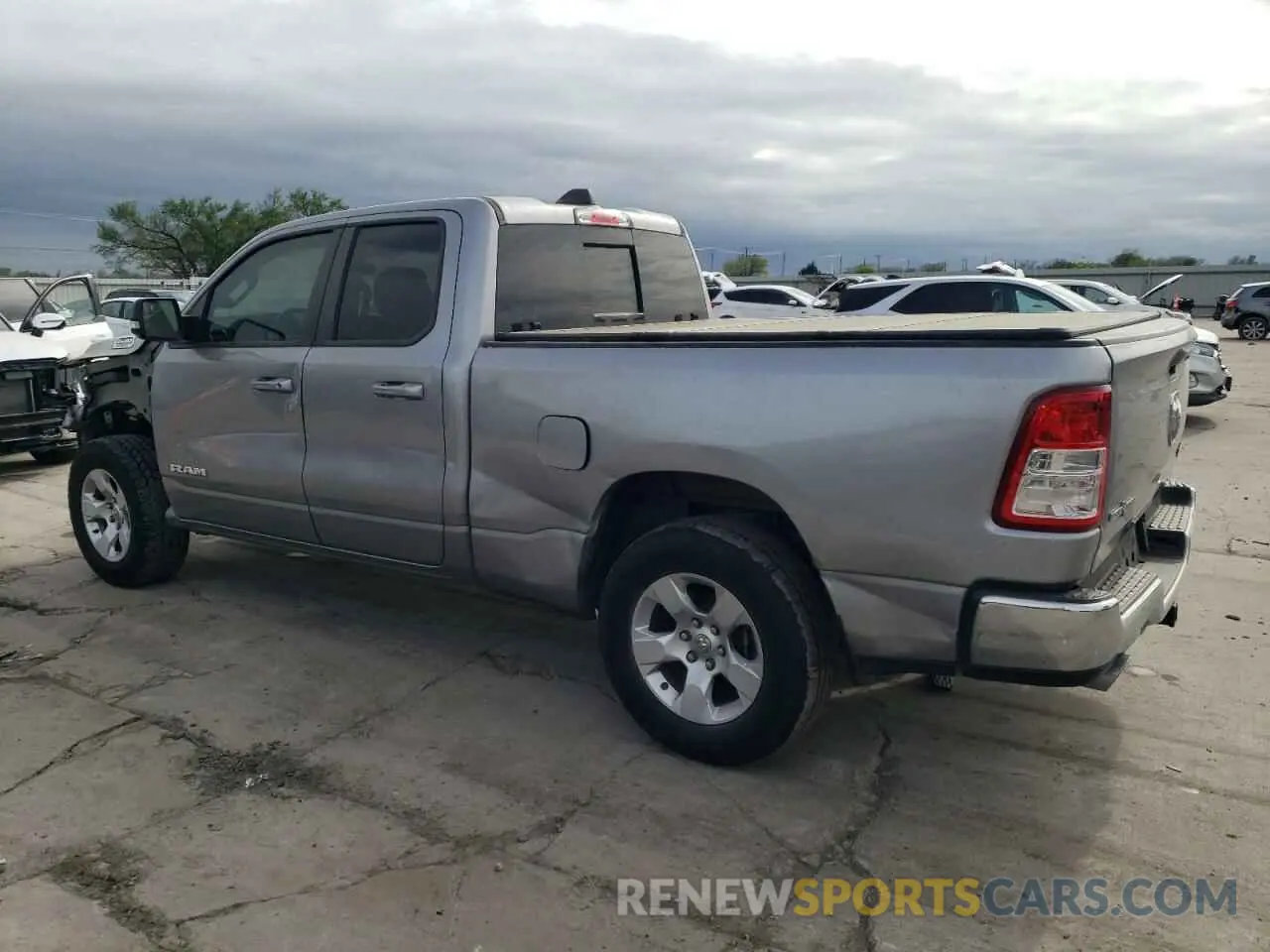 2 Photograph of a damaged car 1C6RREBT6MN709694 RAM 1500 2021
