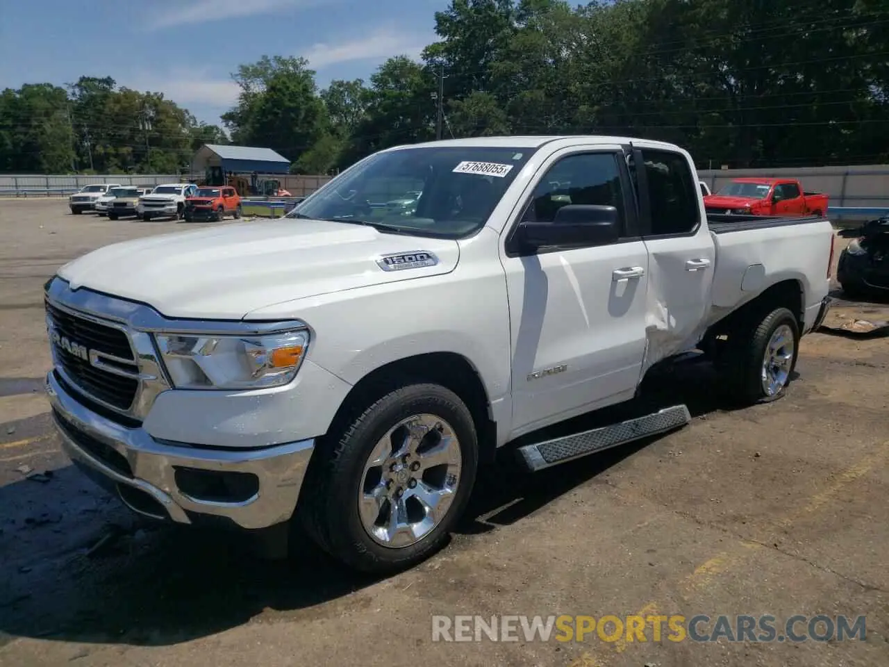 1 Photograph of a damaged car 1C6RREBT7MN819783 RAM 1500 2021