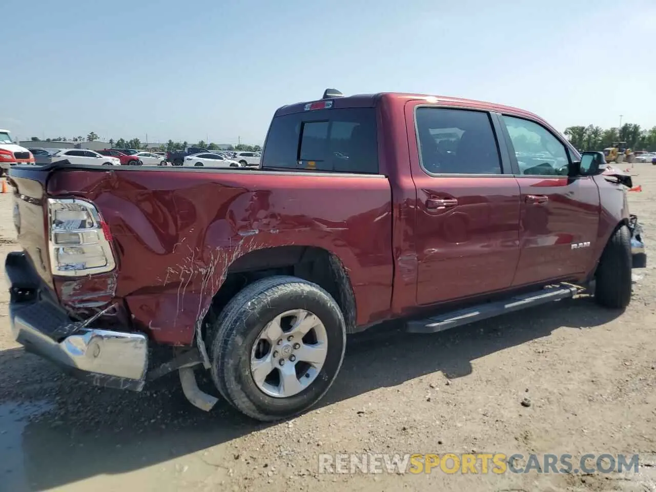 3 Photograph of a damaged car 1C6RREFG1MN593219 RAM 1500 2021