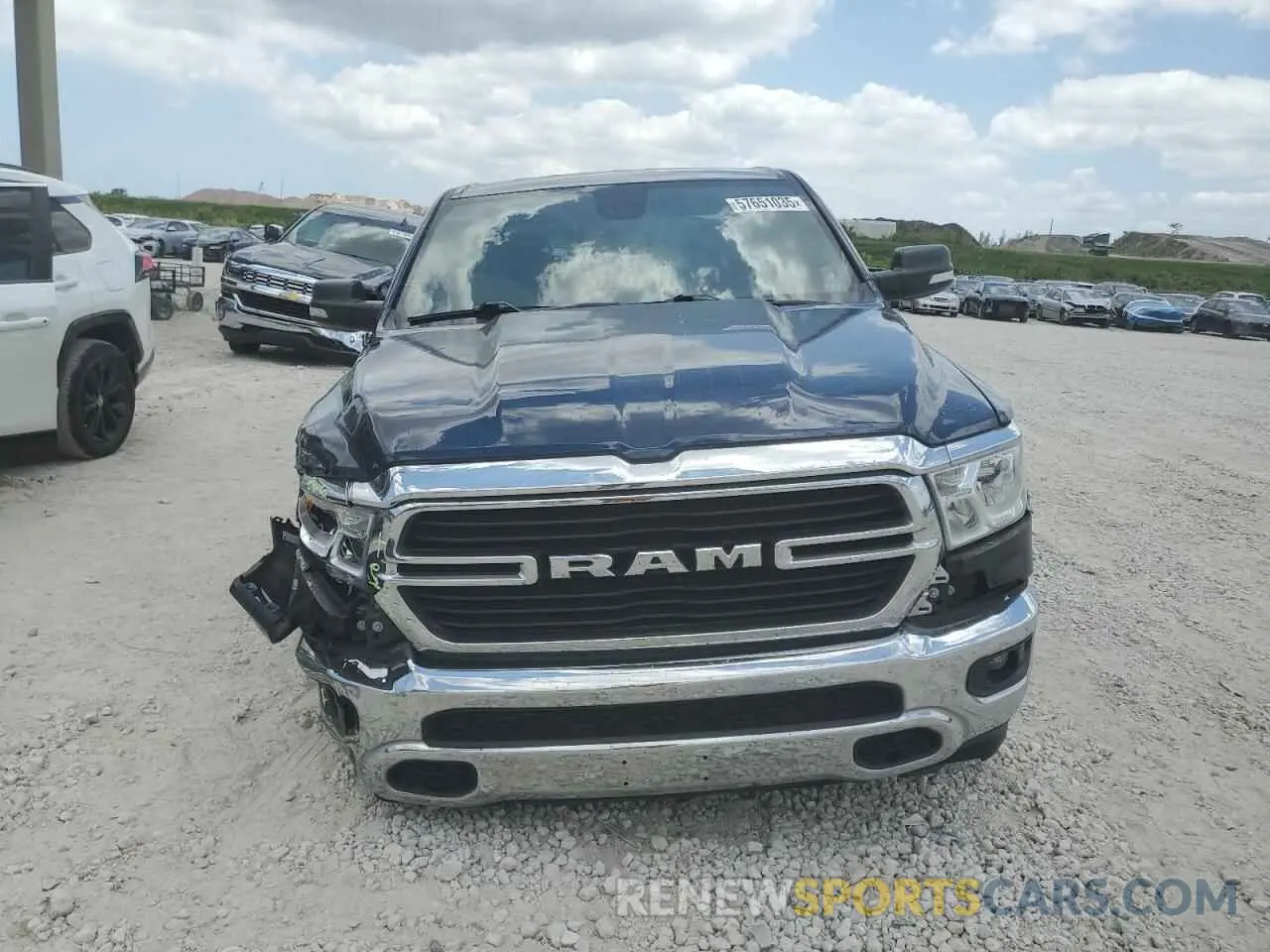 5 Photograph of a damaged car 1C6RREFG5MN801831 RAM 1500 2021