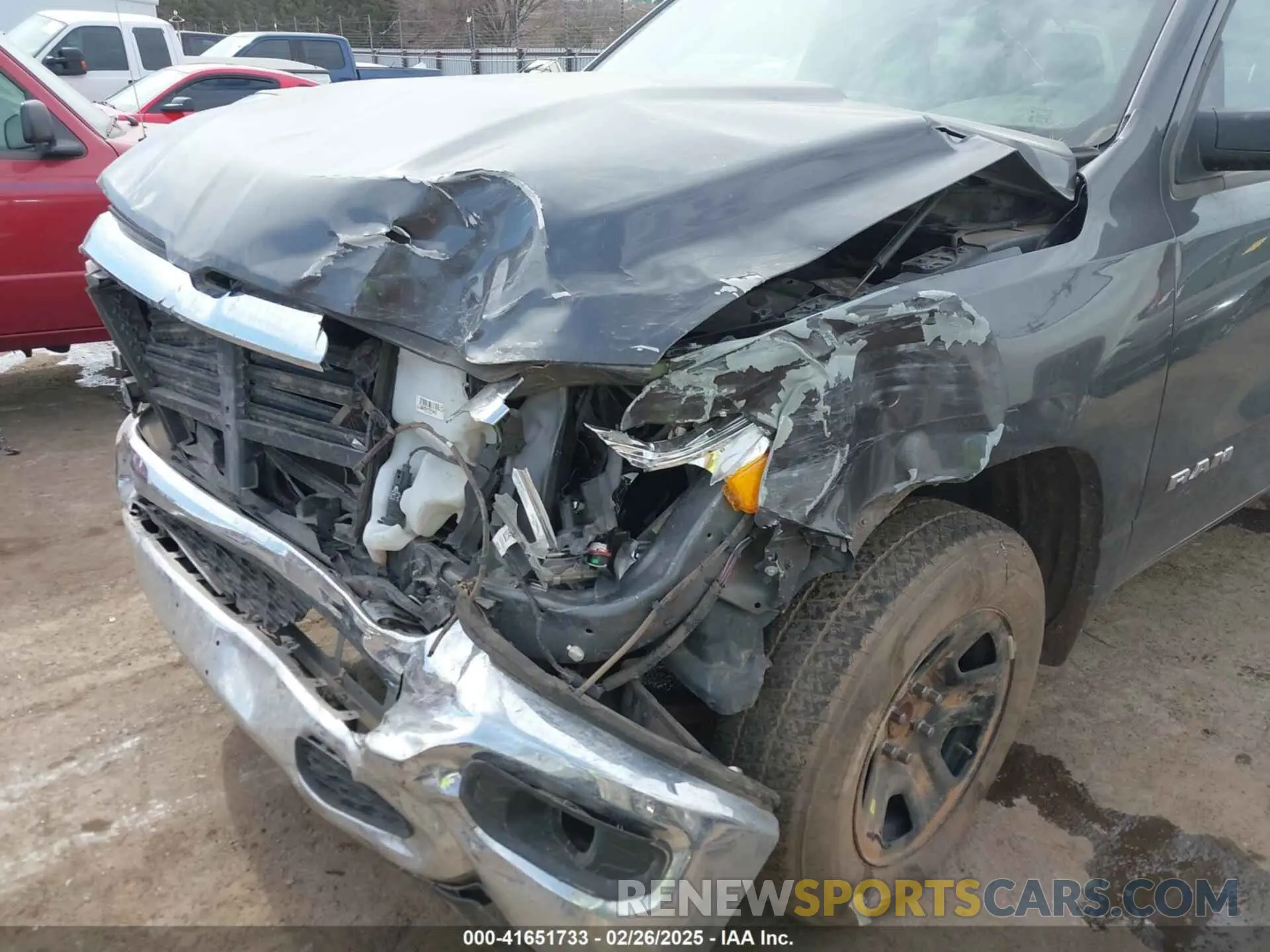6 Photograph of a damaged car 1C6RREFG5MN802090 RAM 1500 2021