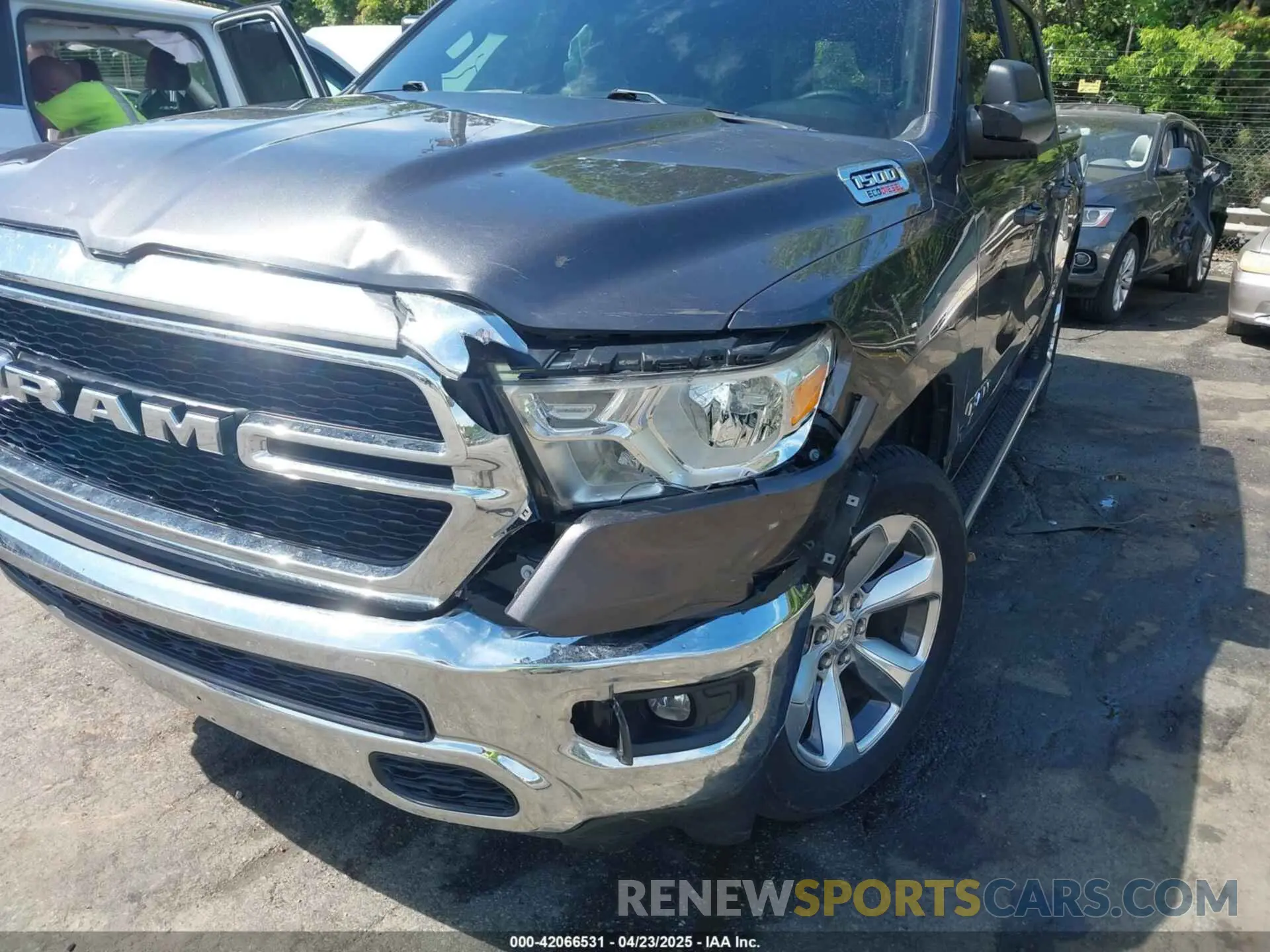 6 Photograph of a damaged car 1C6RREFM5MN813578 RAM 1500 2021