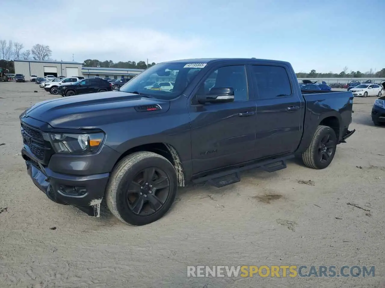 1 Photograph of a damaged car 1C6RREFM6MN834438 RAM 1500 2021
