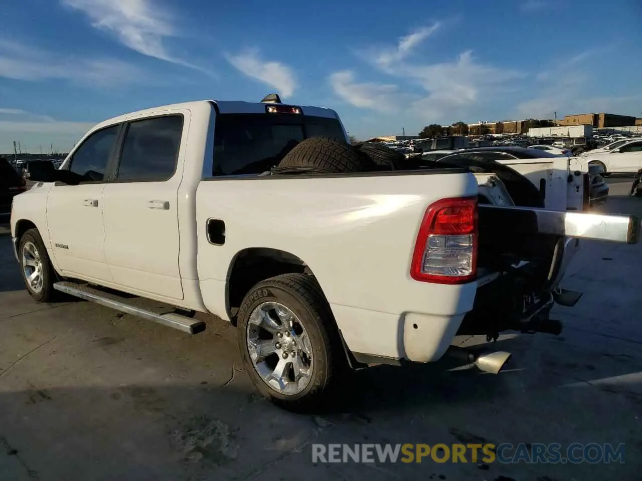 2 Photograph of a damaged car 1C6RREFT0MN661085 RAM 1500 2021