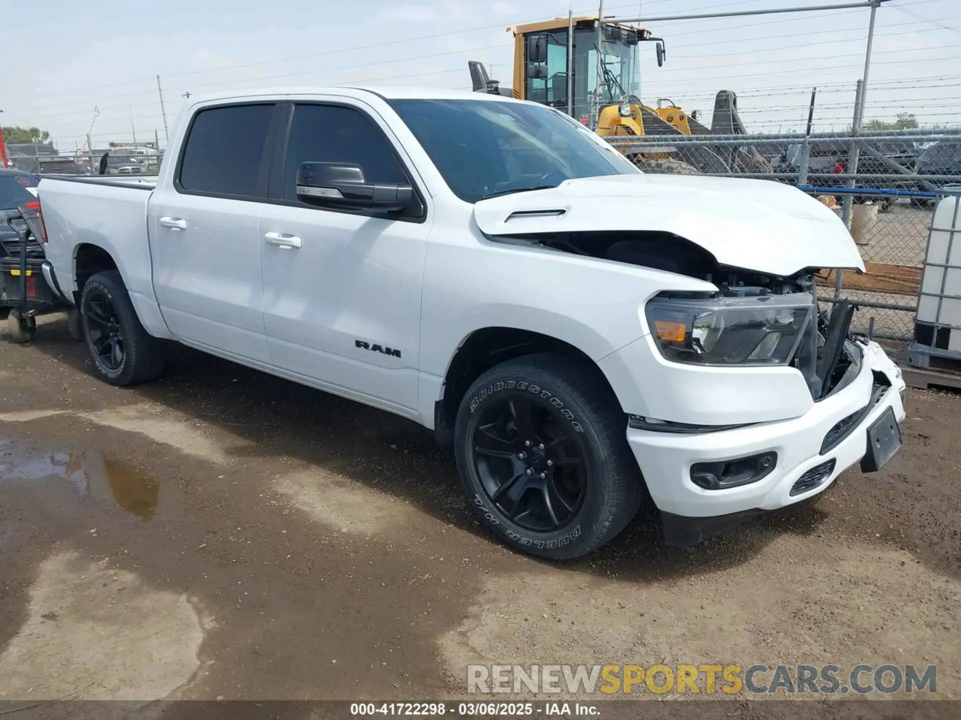 1 Photograph of a damaged car 1C6RREFT1MN592746 RAM 1500 2021