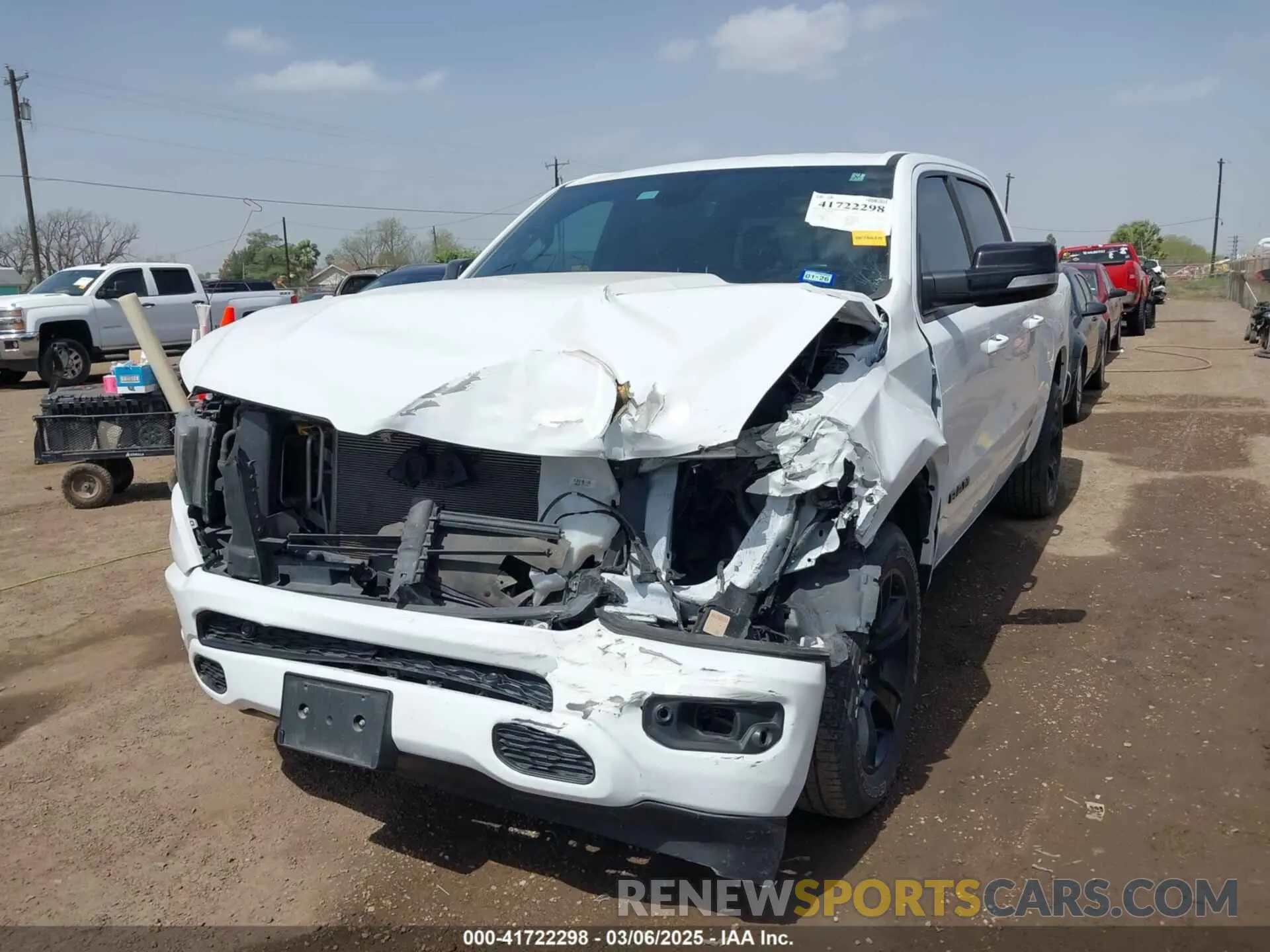 6 Photograph of a damaged car 1C6RREFT1MN592746 RAM 1500 2021