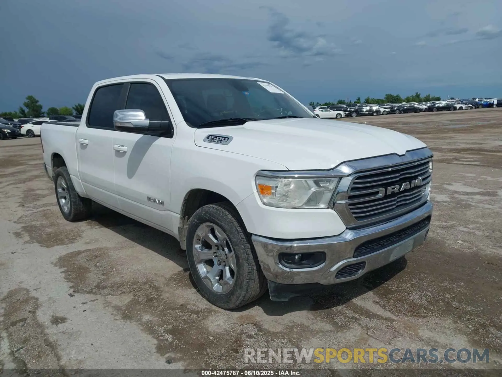1 Photograph of a damaged car 1C6RREFT2MN502648 RAM 1500 2021