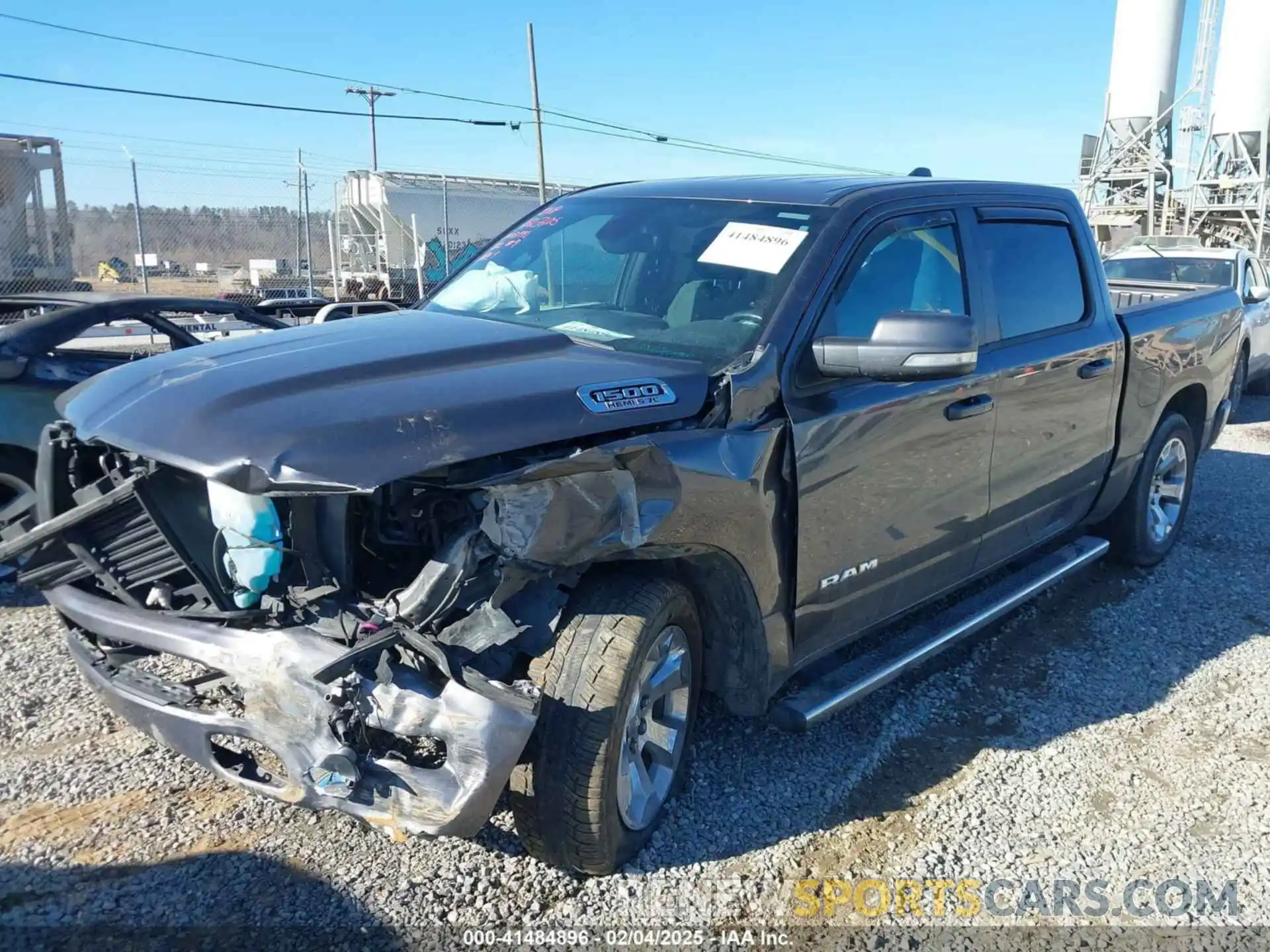 2 Photograph of a damaged car 1C6RREFT2MN691074 RAM 1500 2021