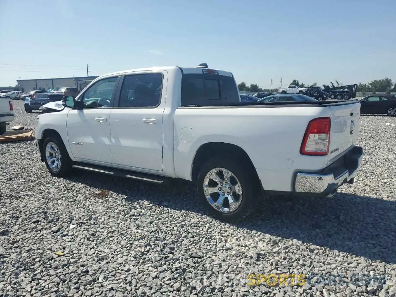 2 Photograph of a damaged car 1C6RREFT7MN753262 RAM 1500 2021