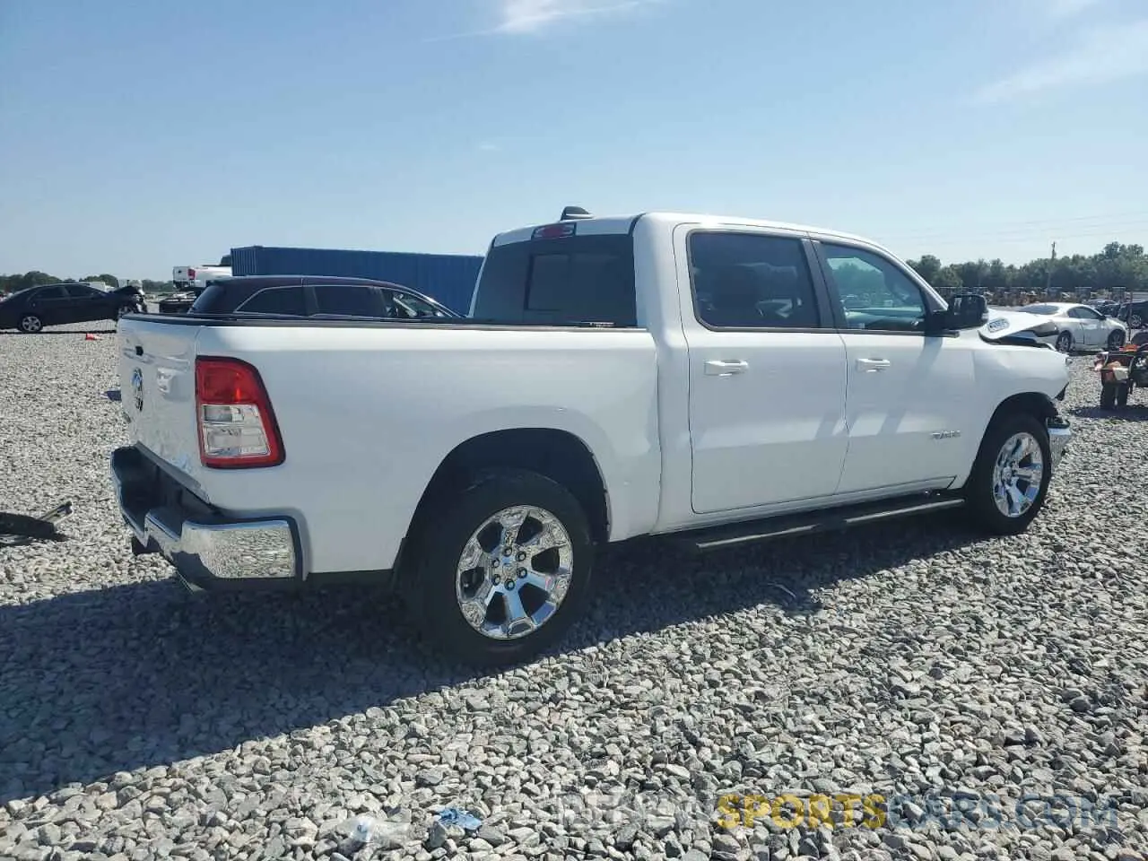 3 Photograph of a damaged car 1C6RREFT7MN753262 RAM 1500 2021