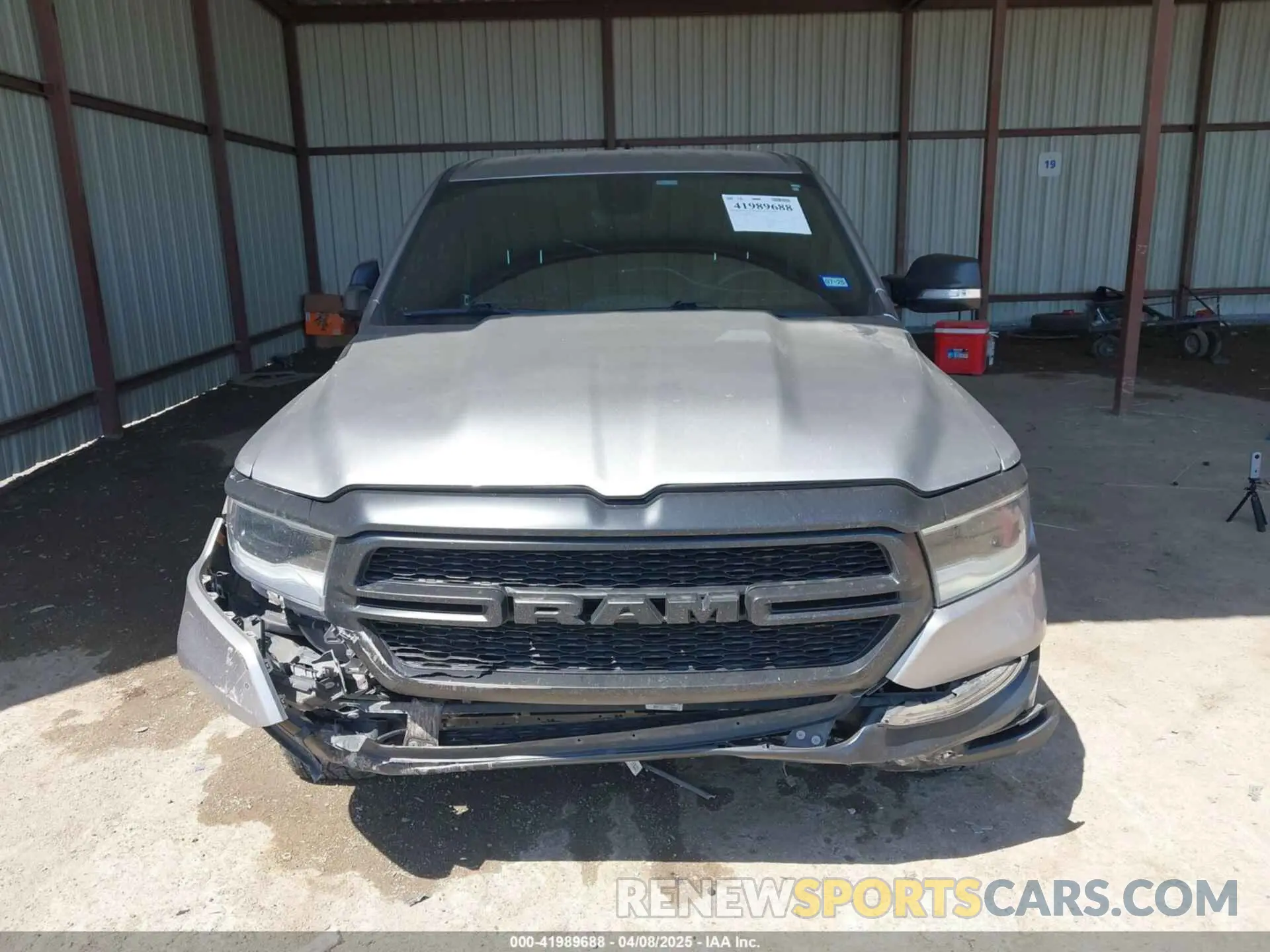 12 Photograph of a damaged car 1C6RREFT9MN544556 RAM 1500 2021