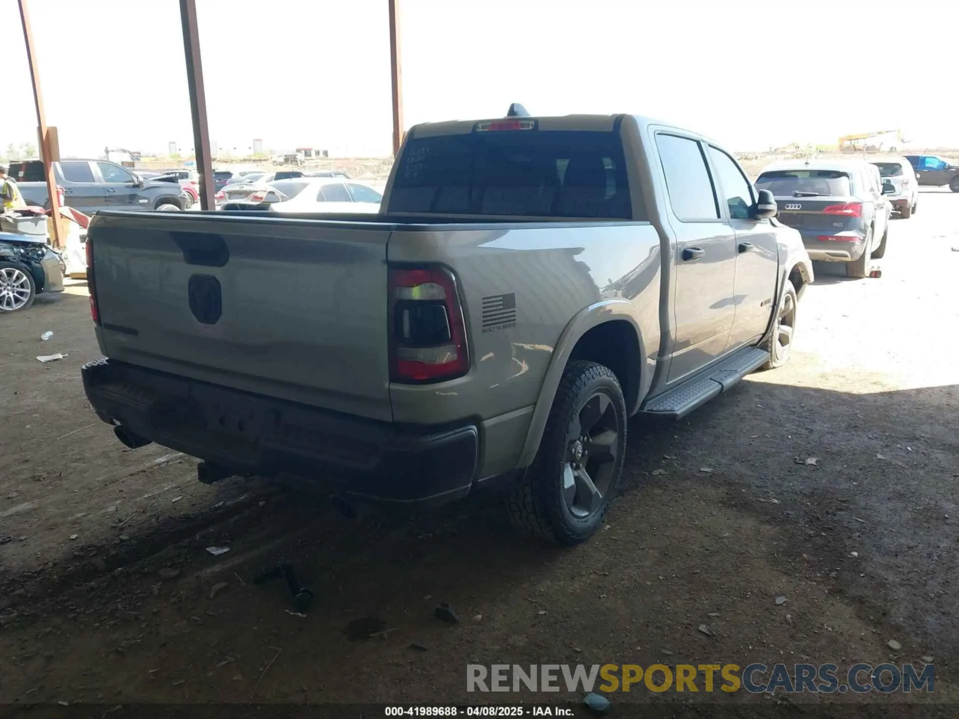 4 Photograph of a damaged car 1C6RREFT9MN544556 RAM 1500 2021