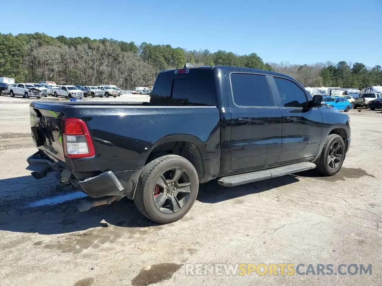 3 Photograph of a damaged car 1C6RREFT9MN592641 RAM 1500 2021