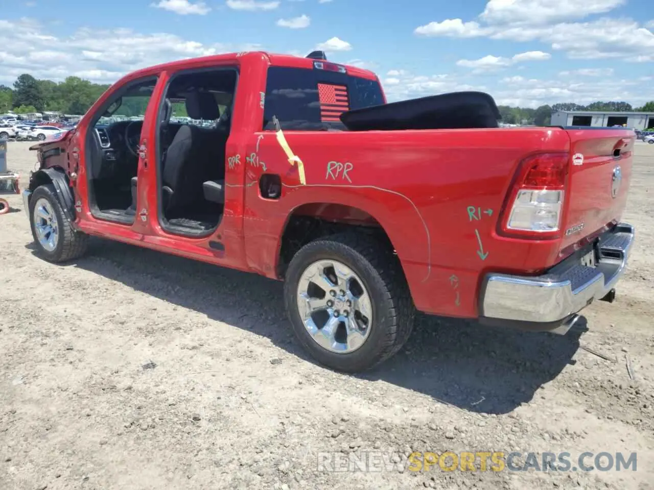 2 Photograph of a damaged car 1C6RREFTXMN630958 RAM 1500 2021