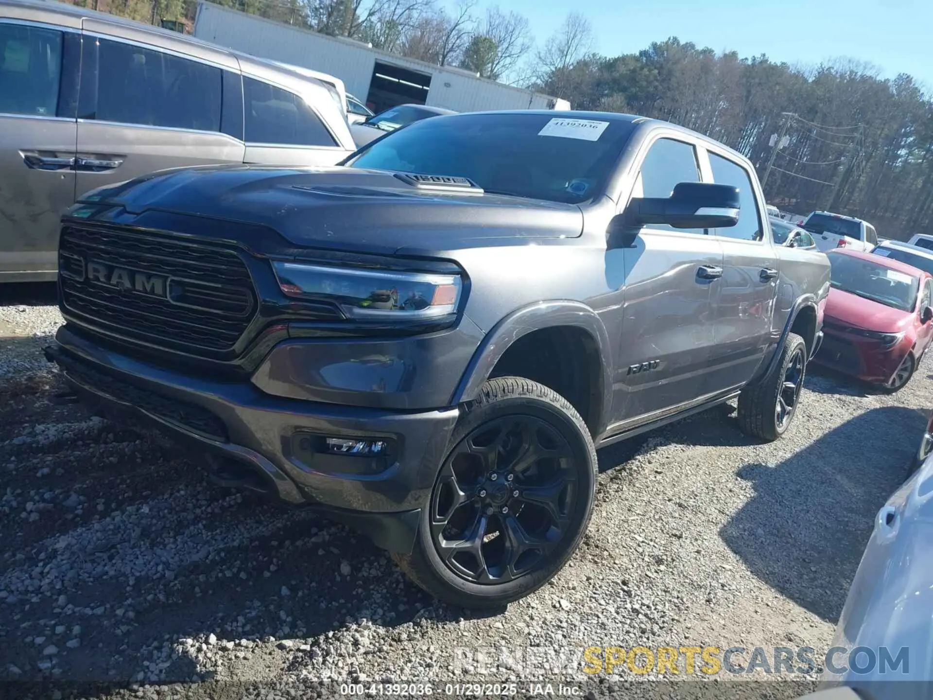 2 Photograph of a damaged car 1C6RREHT5MN746727 RAM 1500 2021