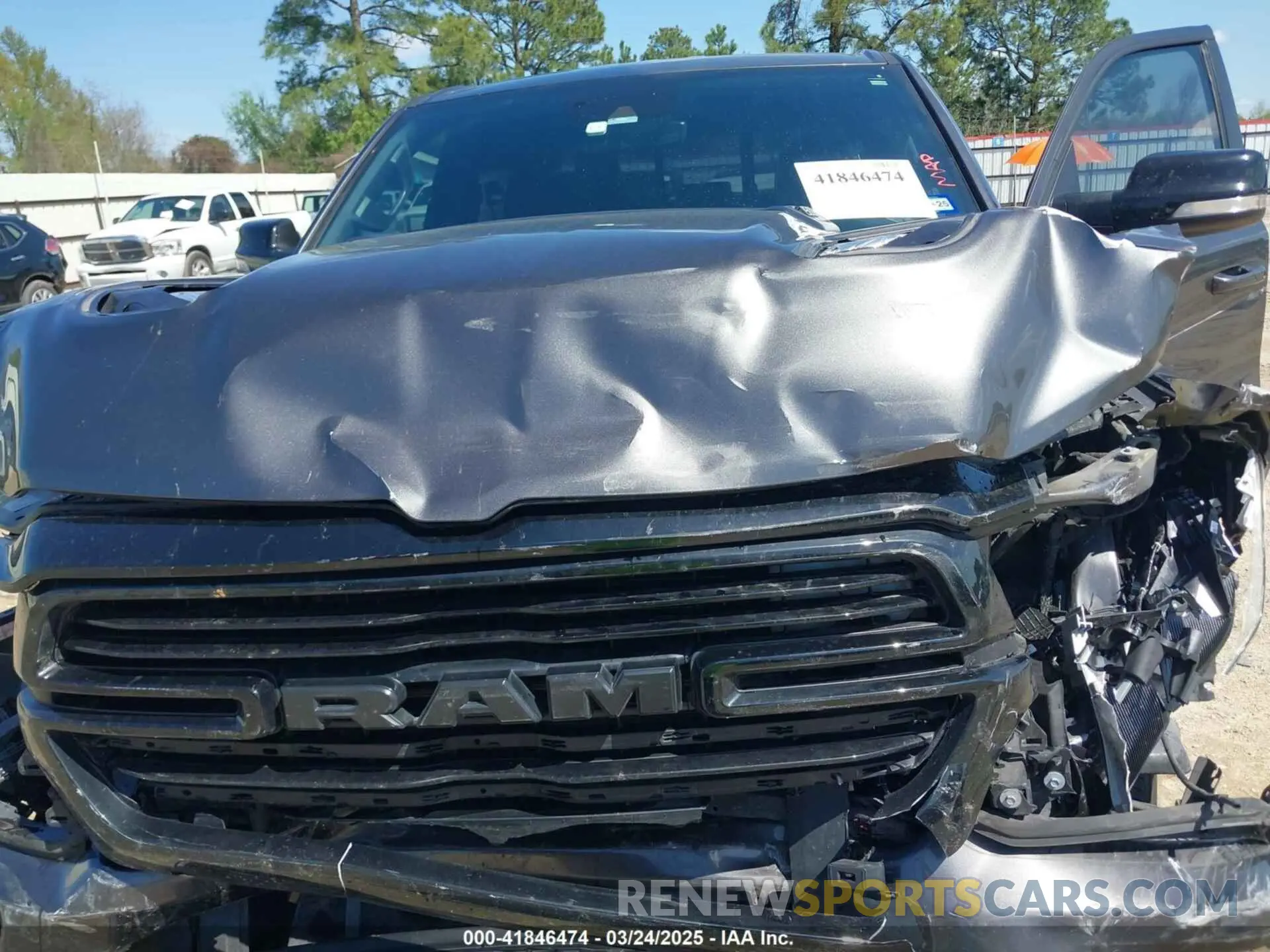 10 Photograph of a damaged car 1C6RREJT0MN502073 RAM 1500 2021