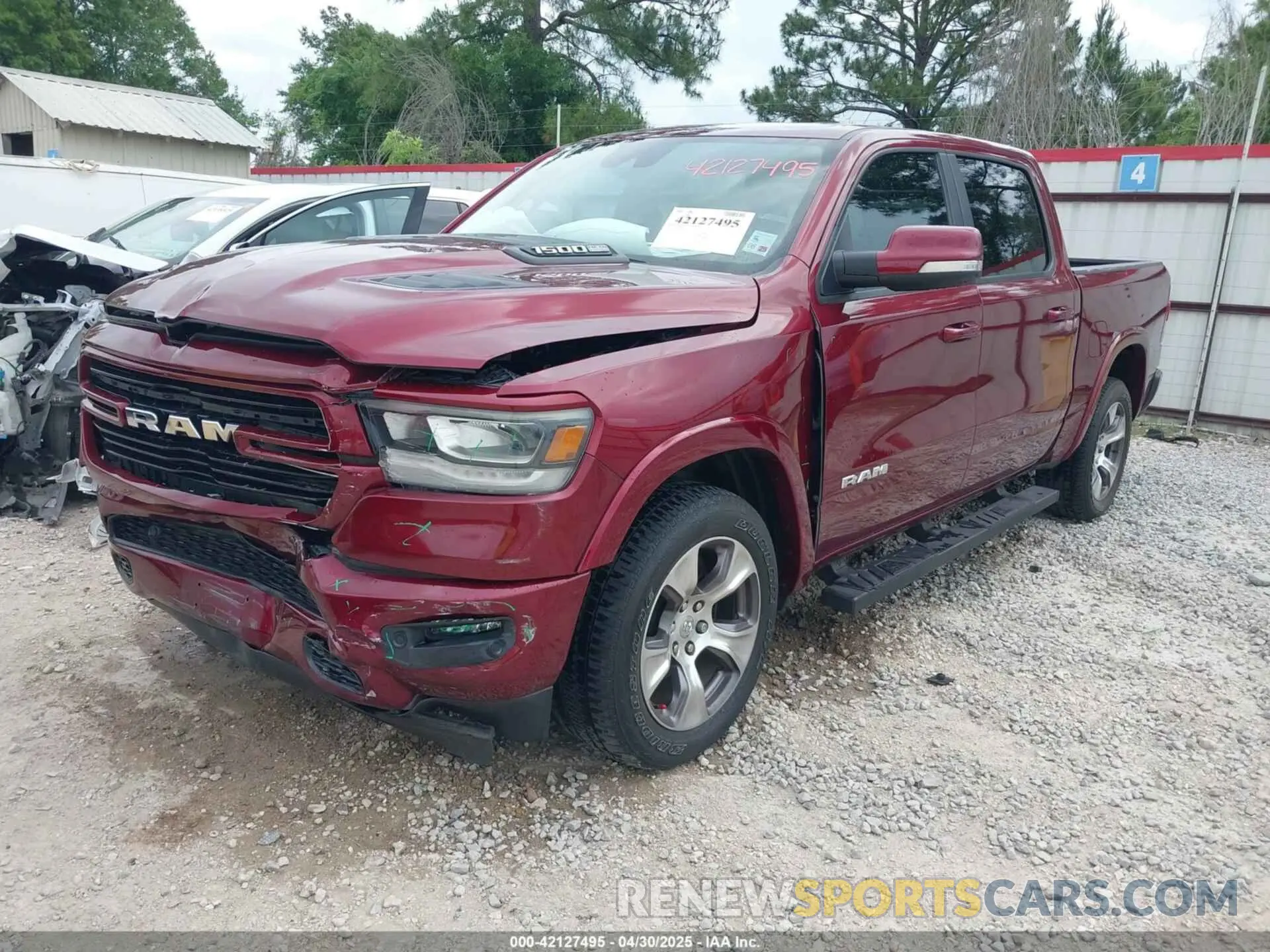 2 Photograph of a damaged car 1C6RREJT1MN767990 RAM 1500 2021