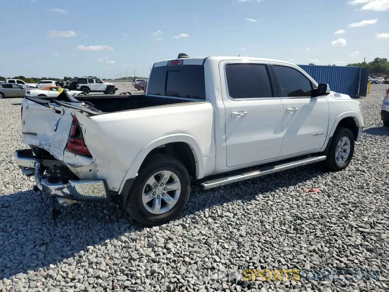 3 Photograph of a damaged car 1C6RREJT4MN820424 RAM 1500 2021