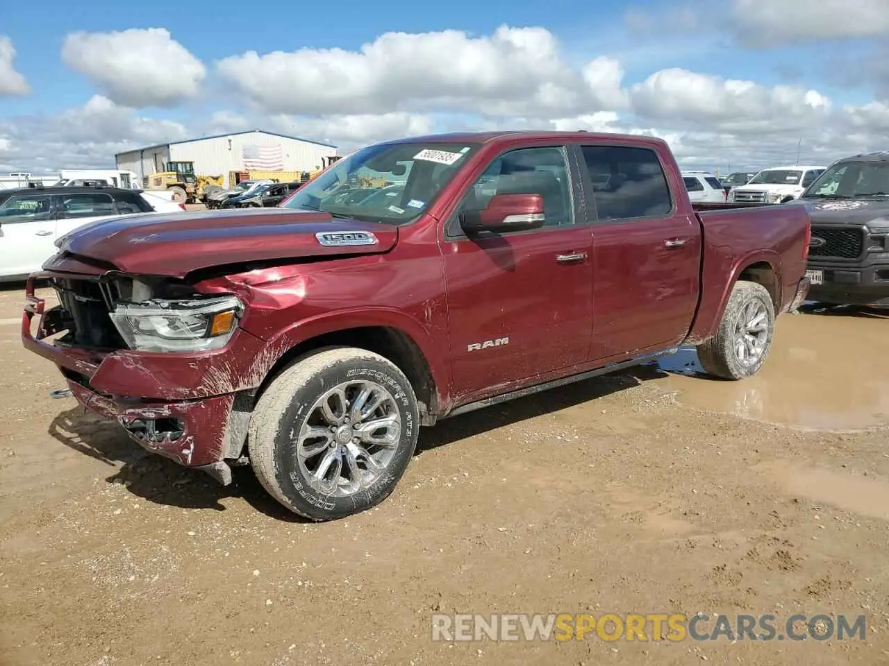 1 Photograph of a damaged car 1C6RREJT9MN608618 RAM 1500 2021