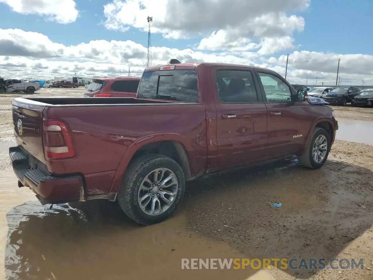 3 Photograph of a damaged car 1C6RREJT9MN608618 RAM 1500 2021