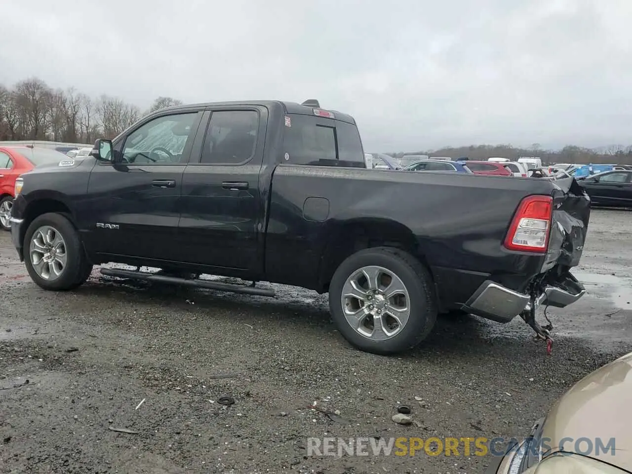 2 Photograph of a damaged car 1C6RRFBG1MN765440 RAM 1500 2021