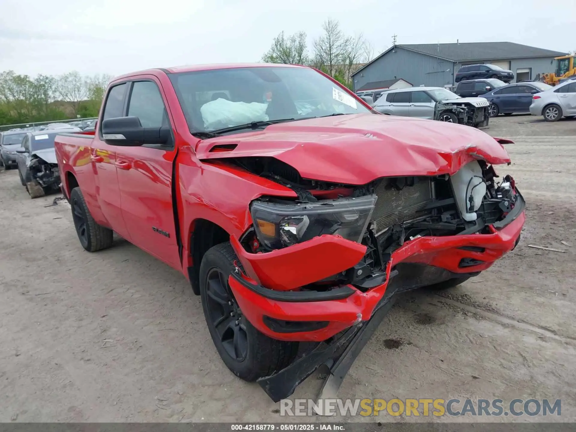 1 Photograph of a damaged car 1C6RRFBG2MN603753 RAM 1500 2021