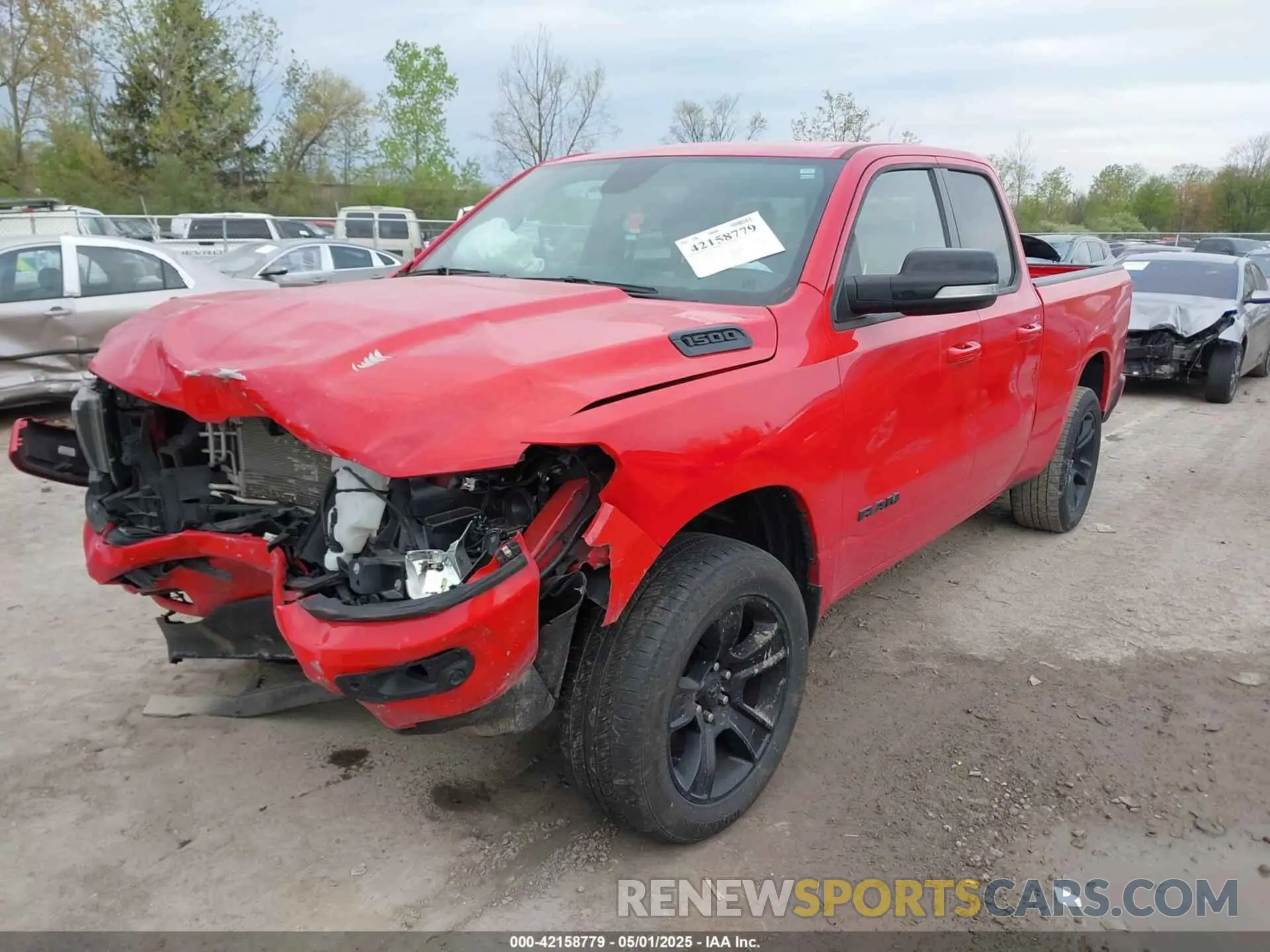 2 Photograph of a damaged car 1C6RRFBG2MN603753 RAM 1500 2021