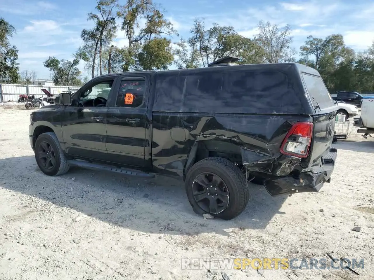 2 Photograph of a damaged car 1C6RRFBG4MN722100 RAM 1500 2021