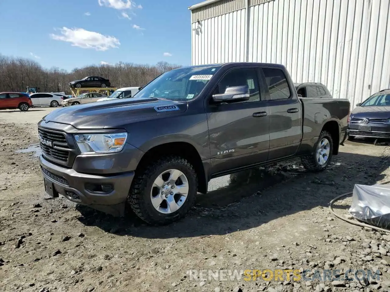1 Photograph of a damaged car 1C6RRFBGXMN520698 RAM 1500 2021