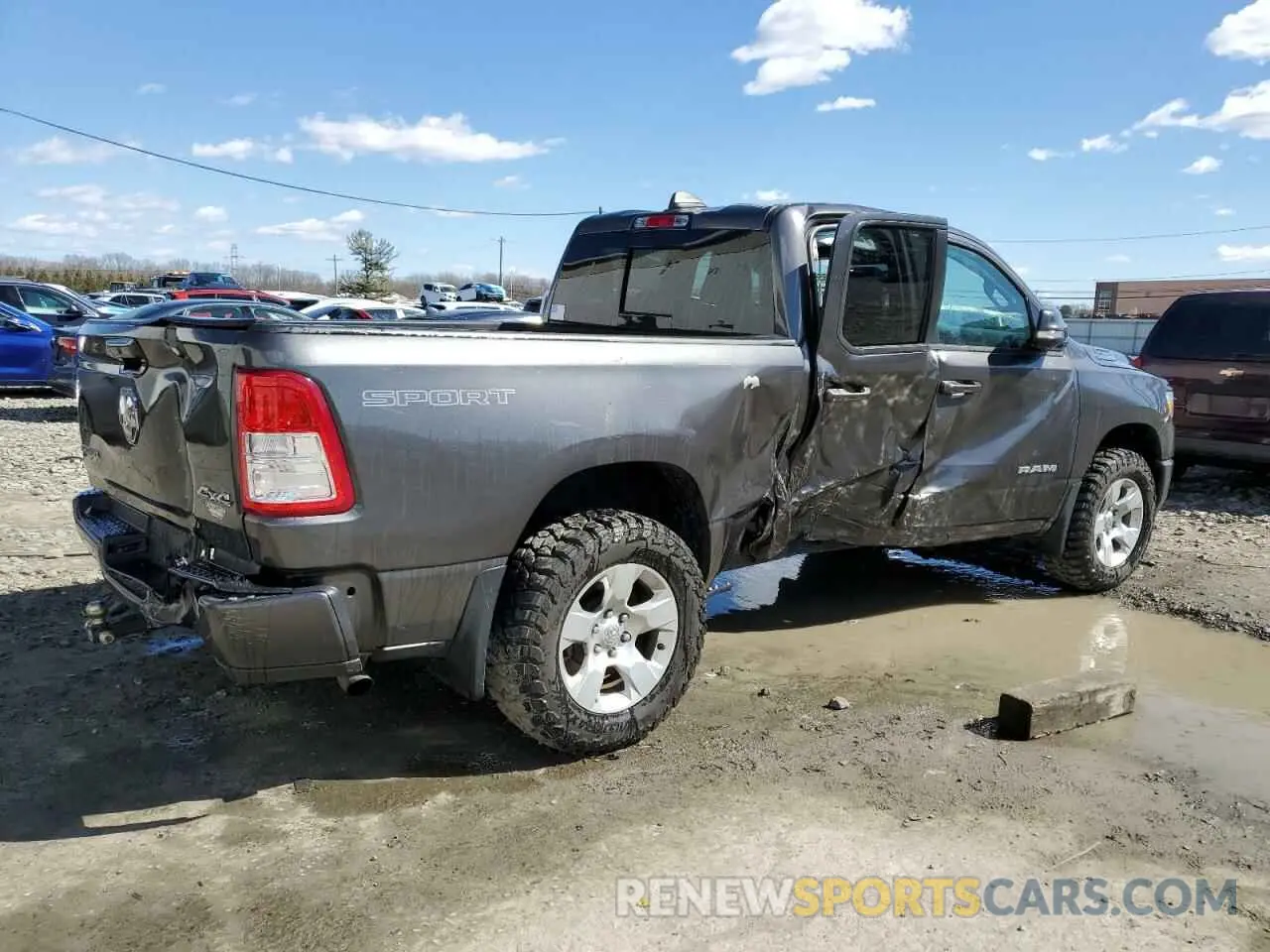 3 Photograph of a damaged car 1C6RRFBGXMN520698 RAM 1500 2021