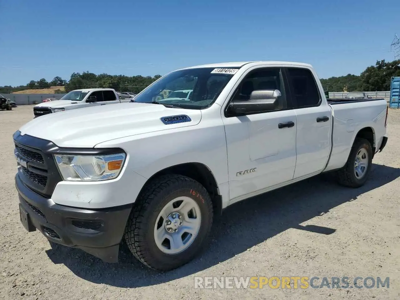 1 Photograph of a damaged car 1C6RRFCG4MN697360 RAM 1500 2021