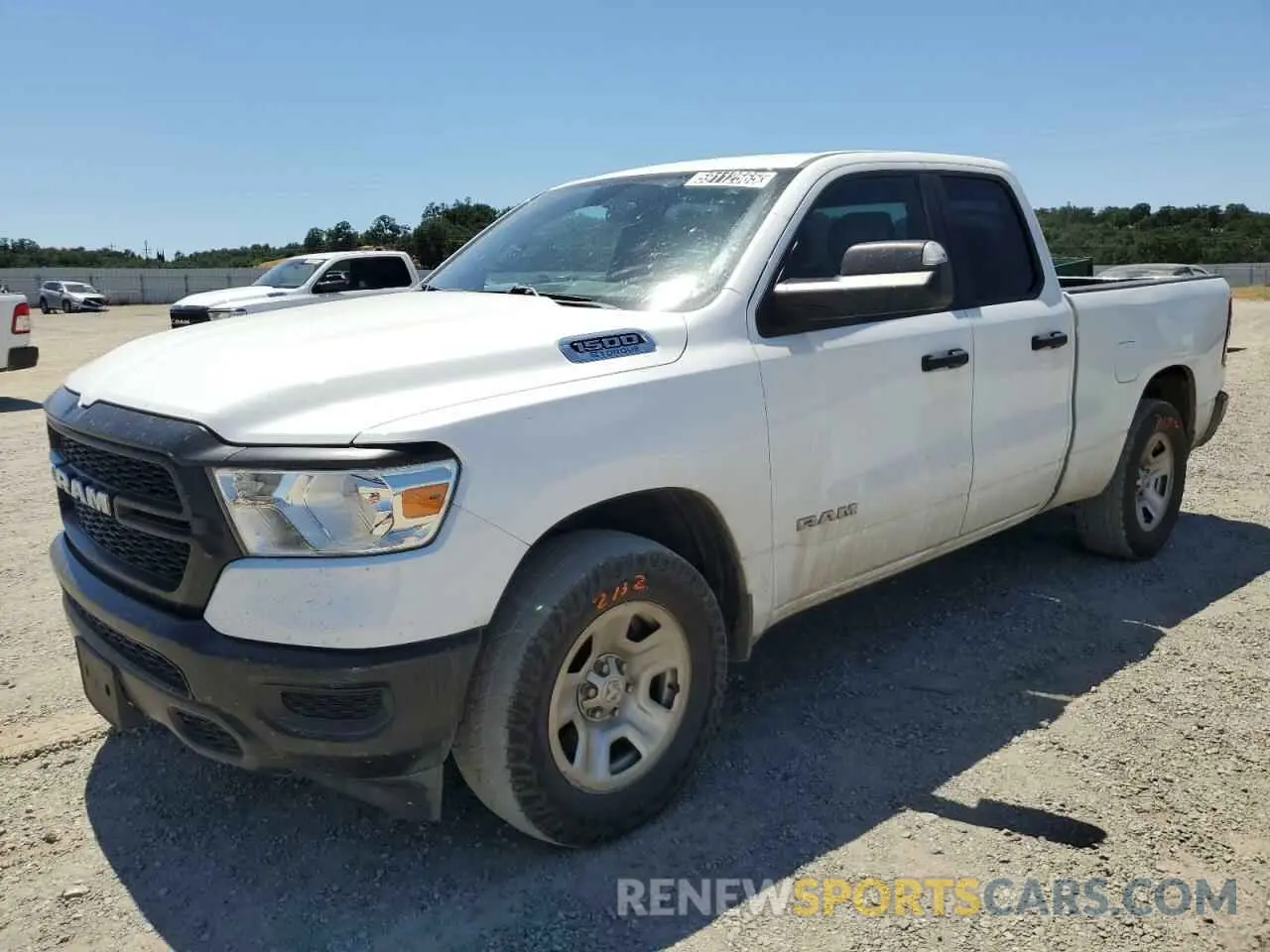 1 Photograph of a damaged car 1C6RRFCG5MN697352 RAM 1500 2021