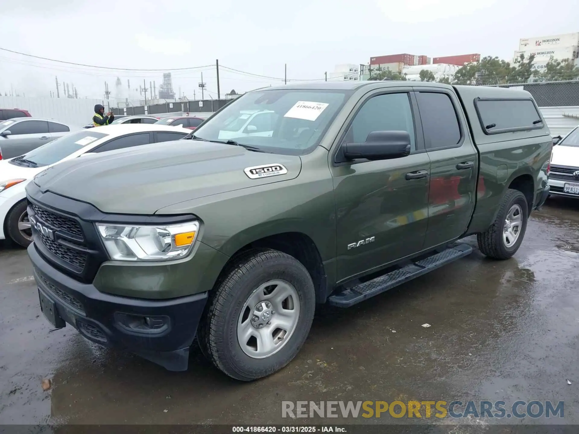 2 Photograph of a damaged car 1C6RRFCGXMN714260 RAM 1500 2021