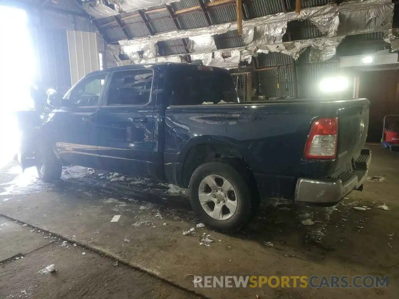 2 Photograph of a damaged car 1C6RRFFG4MN560947 RAM 1500 2021