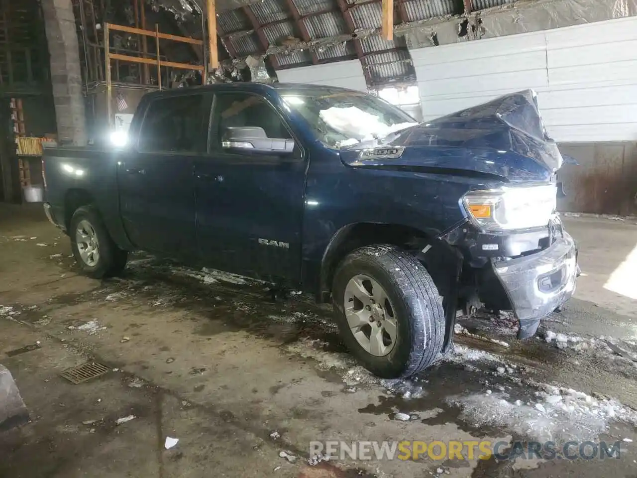 4 Photograph of a damaged car 1C6RRFFG4MN560947 RAM 1500 2021