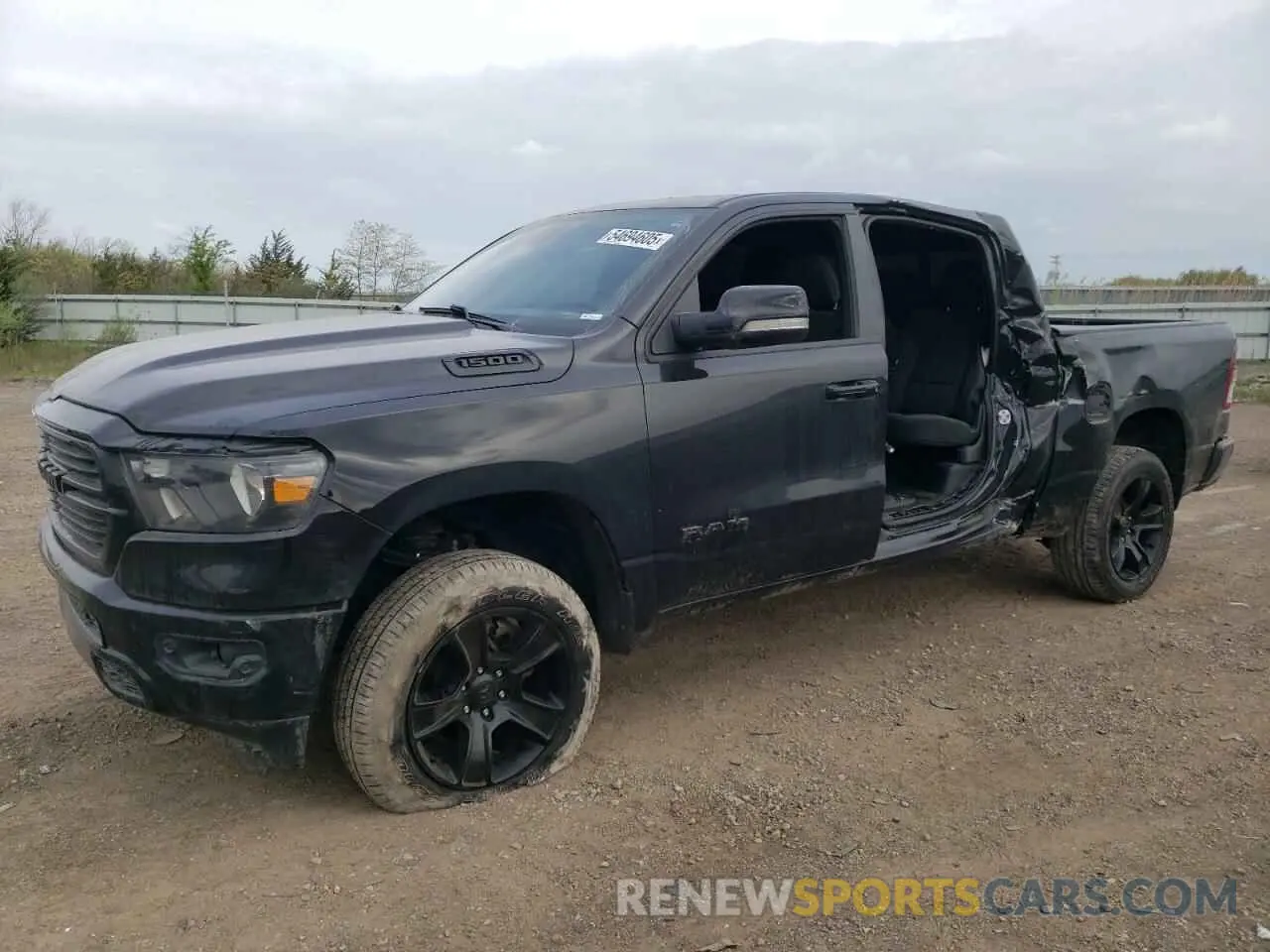 1 Photograph of a damaged car 1C6RRFFG6MN591438 RAM 1500 2021