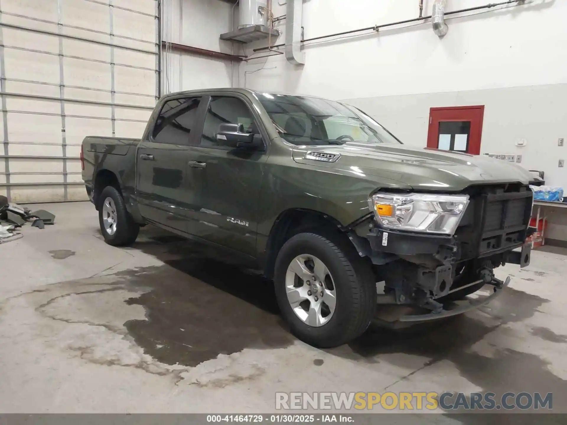 1 Photograph of a damaged car 1C6RRFFG7MN594526 RAM 1500 2021