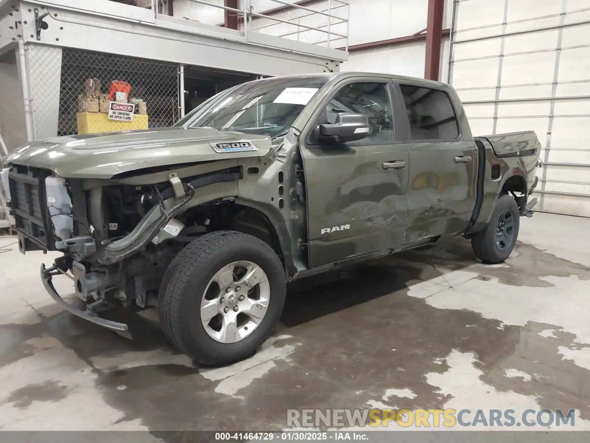 2 Photograph of a damaged car 1C6RRFFG7MN594526 RAM 1500 2021