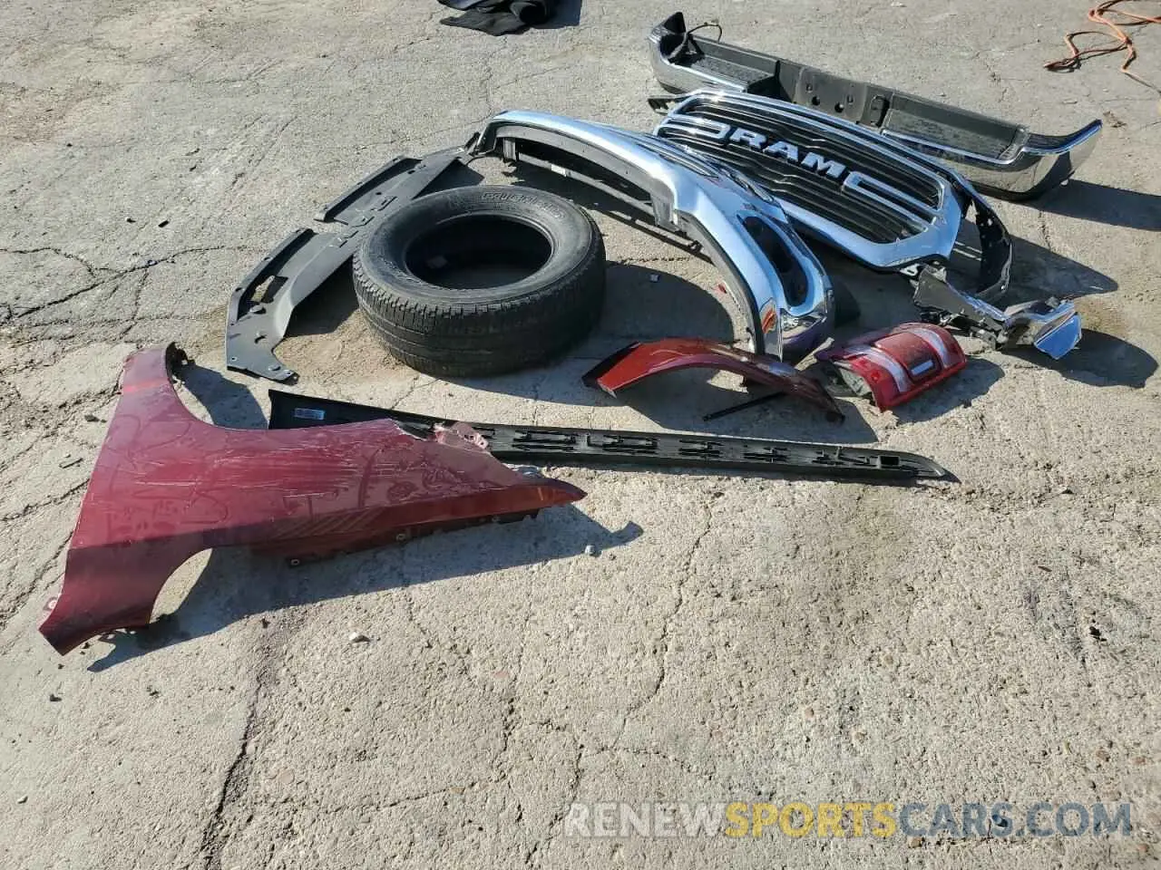 12 Photograph of a damaged car 1C6RRFFG8MN610491 RAM 1500 2021