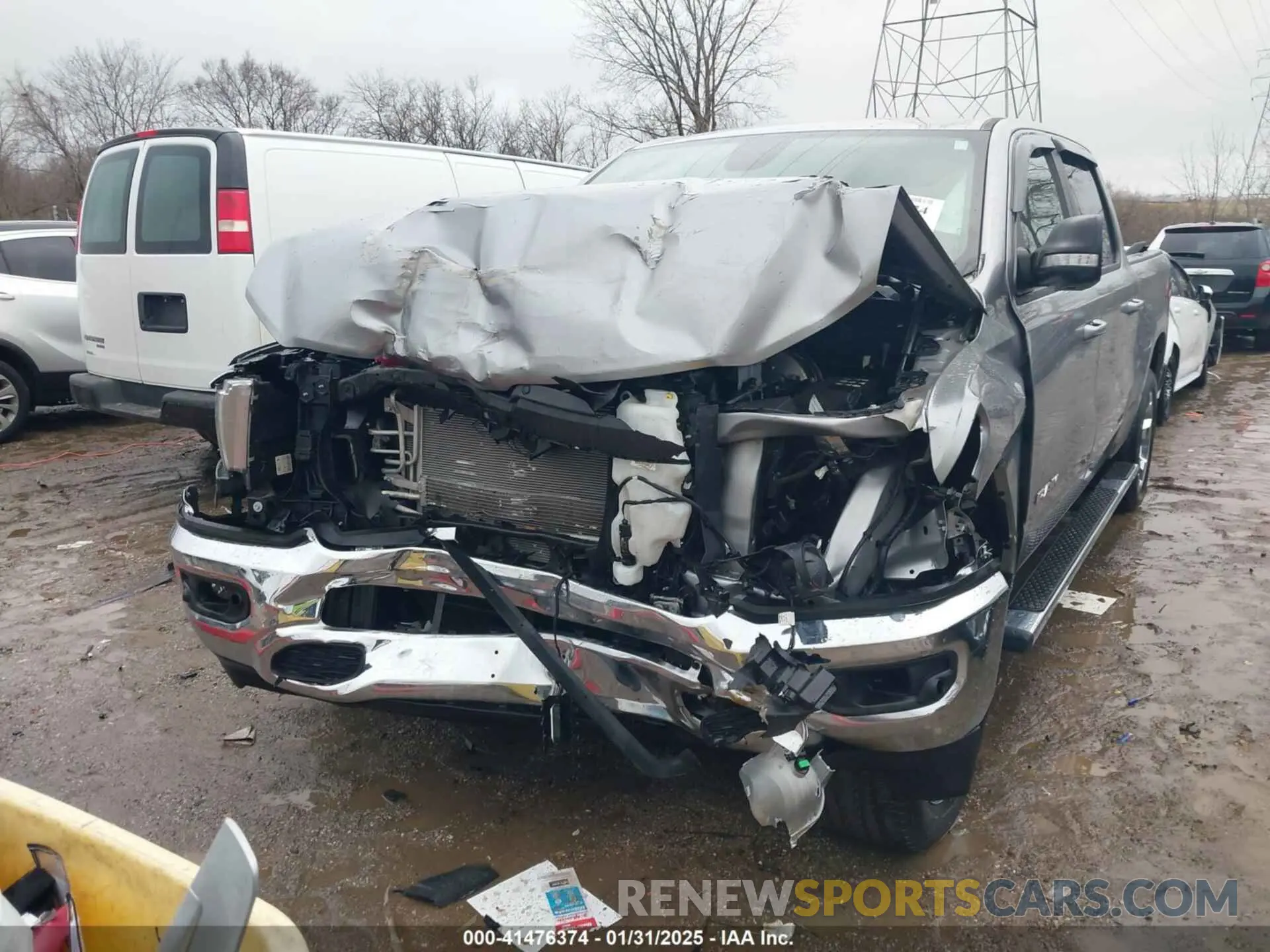 6 Photograph of a damaged car 1C6RRFFG8MN723311 RAM 1500 2021