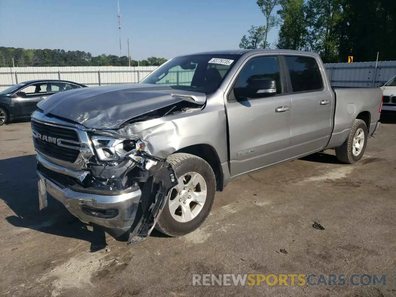 1 Photograph of a damaged car 1C6RRFMG3MN684470 RAM 1500 2021