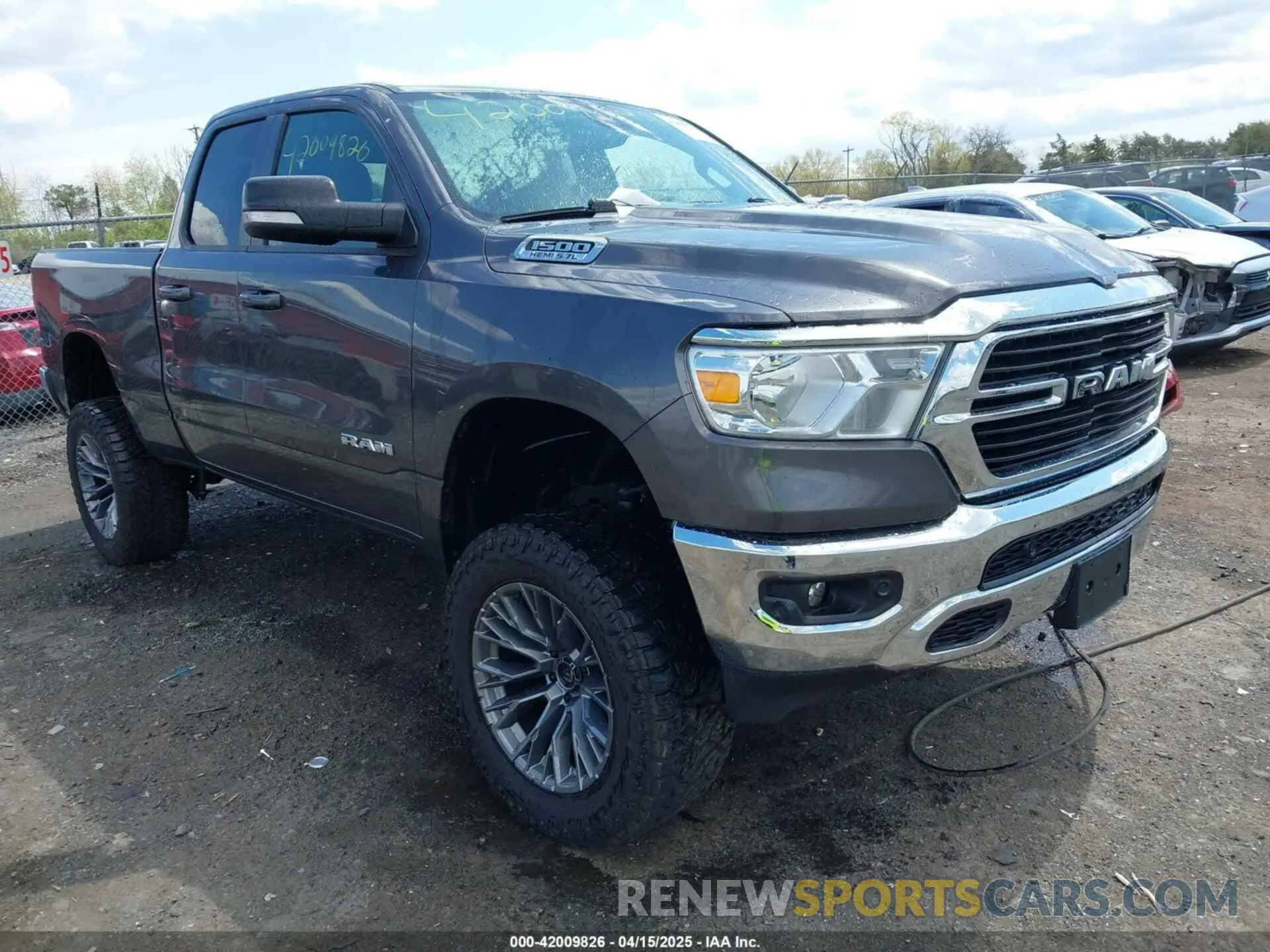 1 Photograph of a damaged car 1C6SRFBT2MN732087 RAM 1500 2021