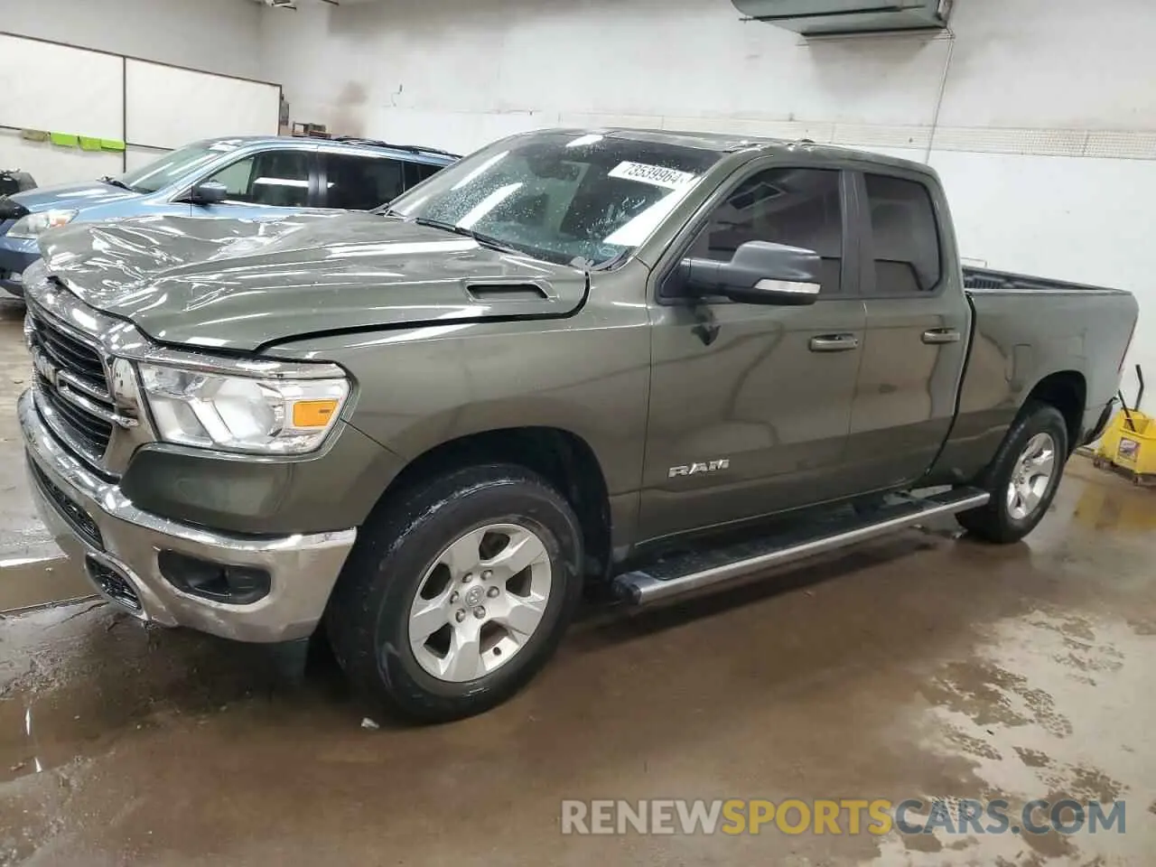 1 Photograph of a damaged car 1C6SRFBT3MN696054 RAM 1500 2021
