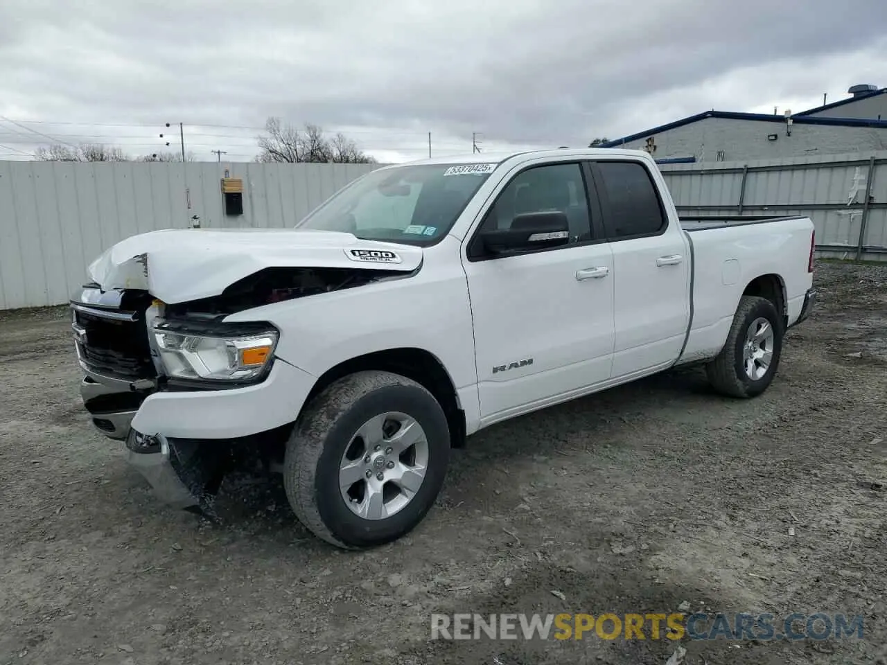 1 Photograph of a damaged car 1C6SRFBT3MN698242 RAM 1500 2021