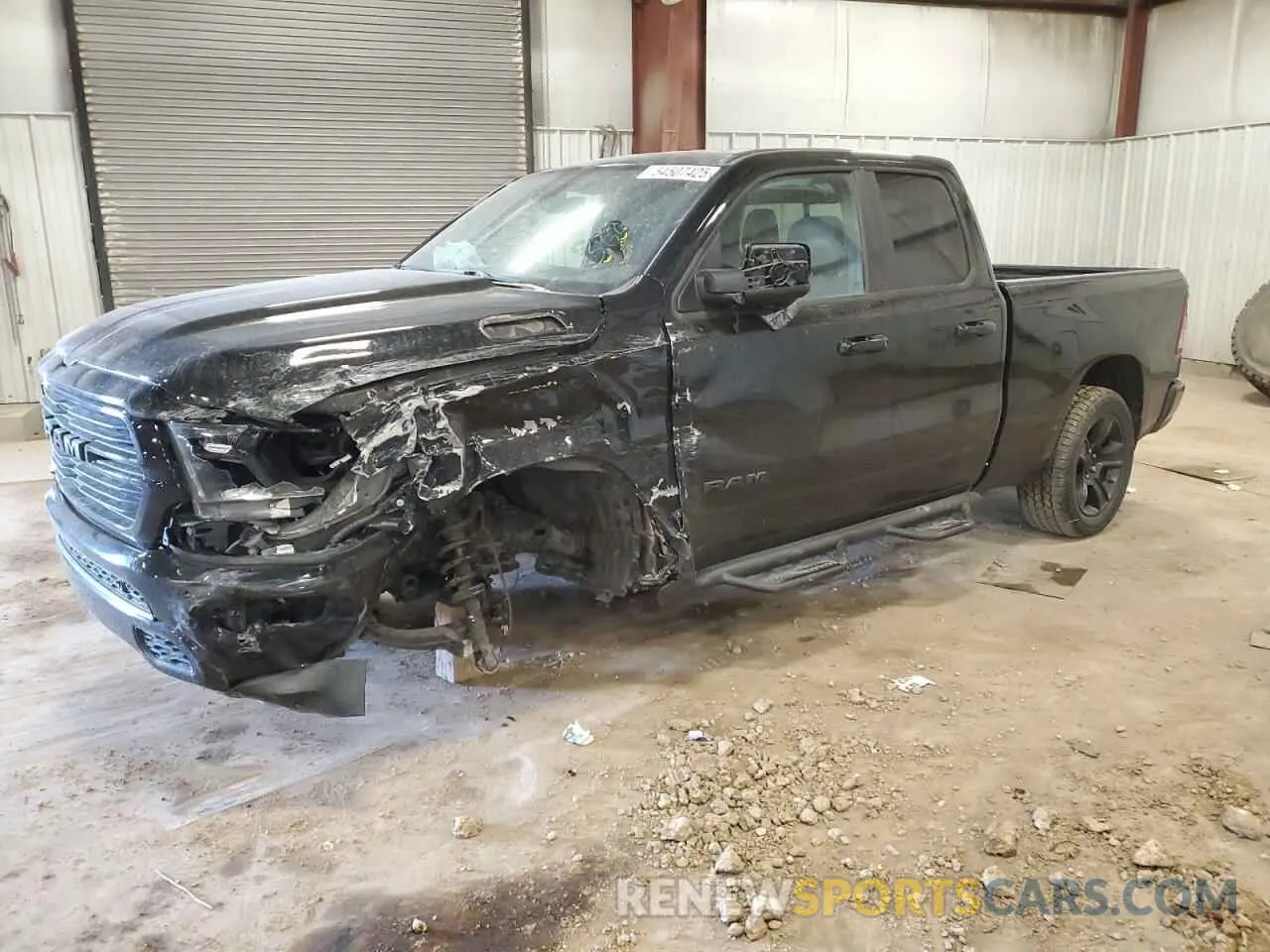 1 Photograph of a damaged car 1C6SRFBT3MN741073 RAM 1500 2021