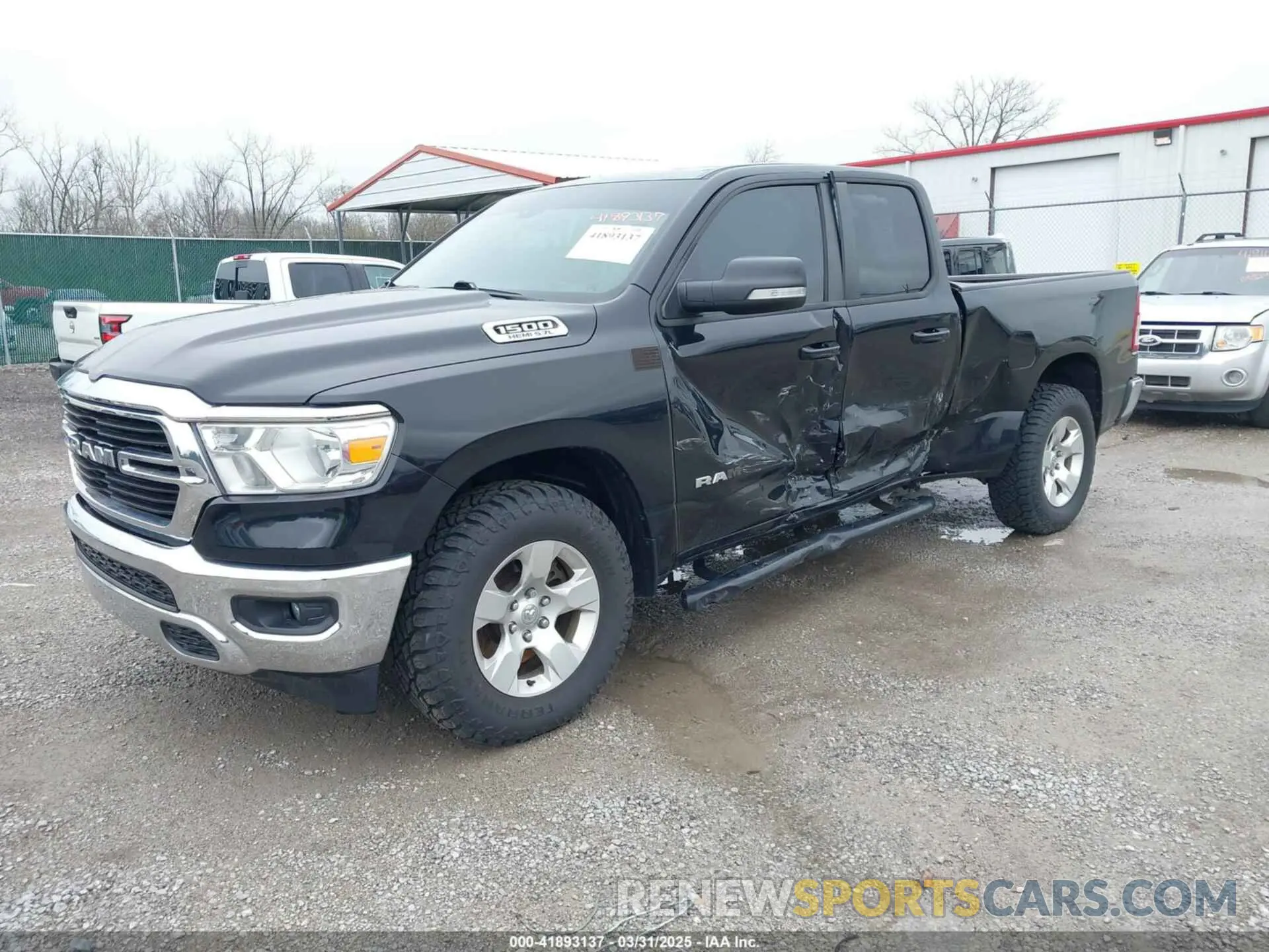2 Photograph of a damaged car 1C6SRFBT5MN720595 RAM 1500 2021