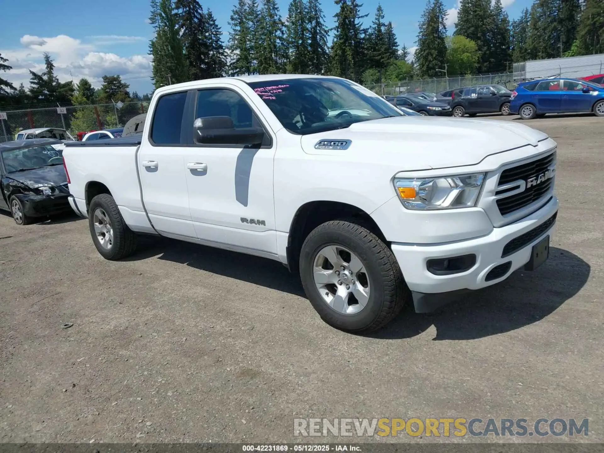 1 Photograph of a damaged car 1C6SRFBT7MN742131 RAM 1500 2021