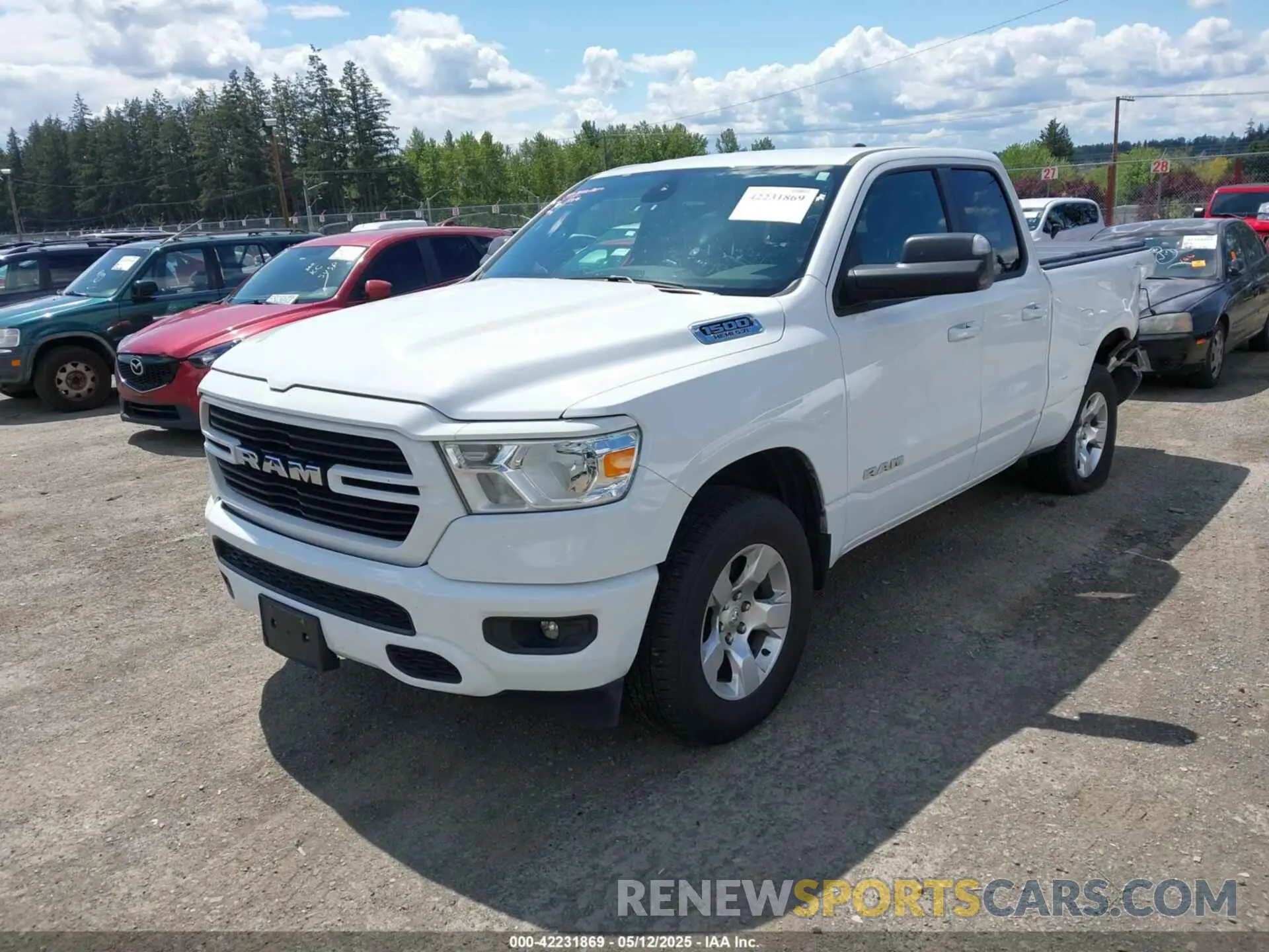 2 Photograph of a damaged car 1C6SRFBT7MN742131 RAM 1500 2021